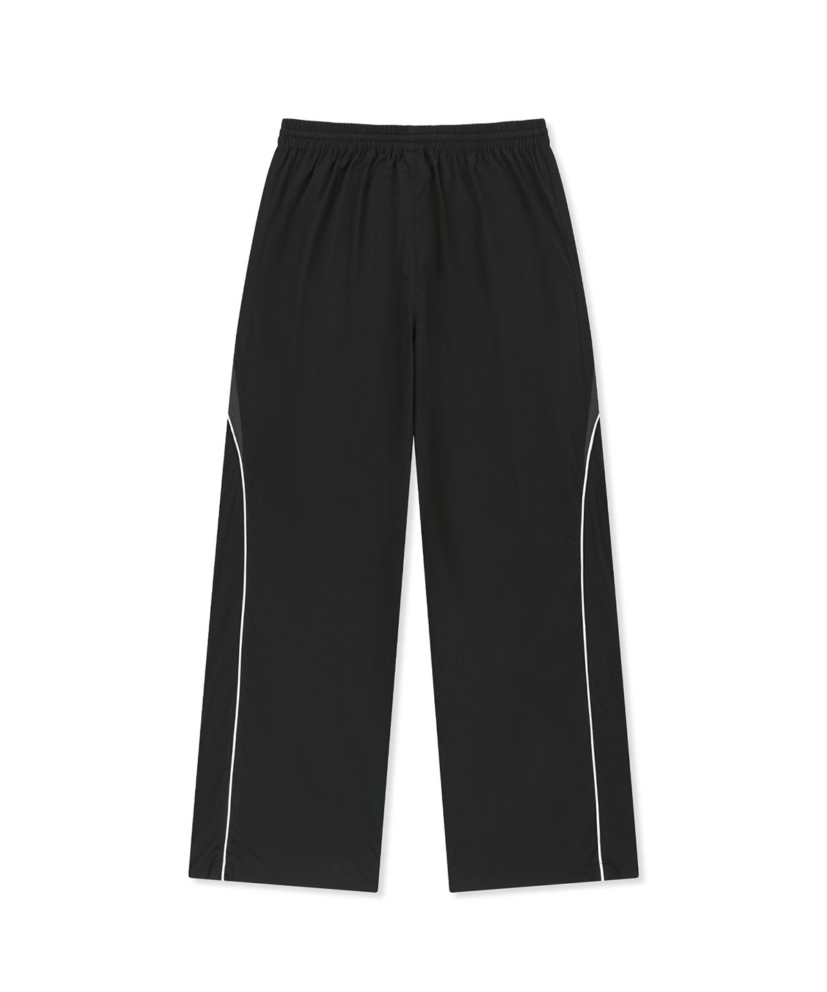 마뗑킴(MATIN KIM) TONAL CONTRAST TRACK PANTS IN BLACK