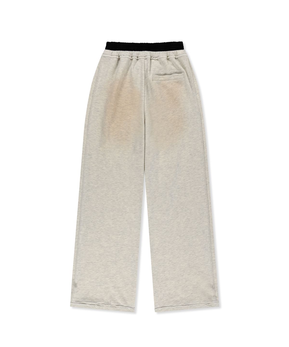 마뗑킴(MATIN KIM) VINTAGE WASHED COLOR CONTRAST SWEATPANTS IN LIGHT BEIGE