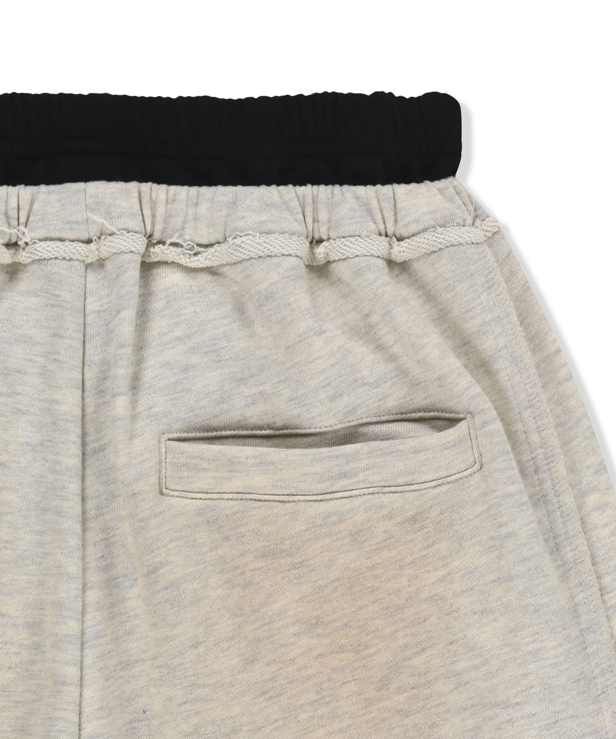 마뗑킴(MATIN KIM) VINTAGE WASHED COLOR CONTRAST SWEATPANTS IN LIGHT BEIGE