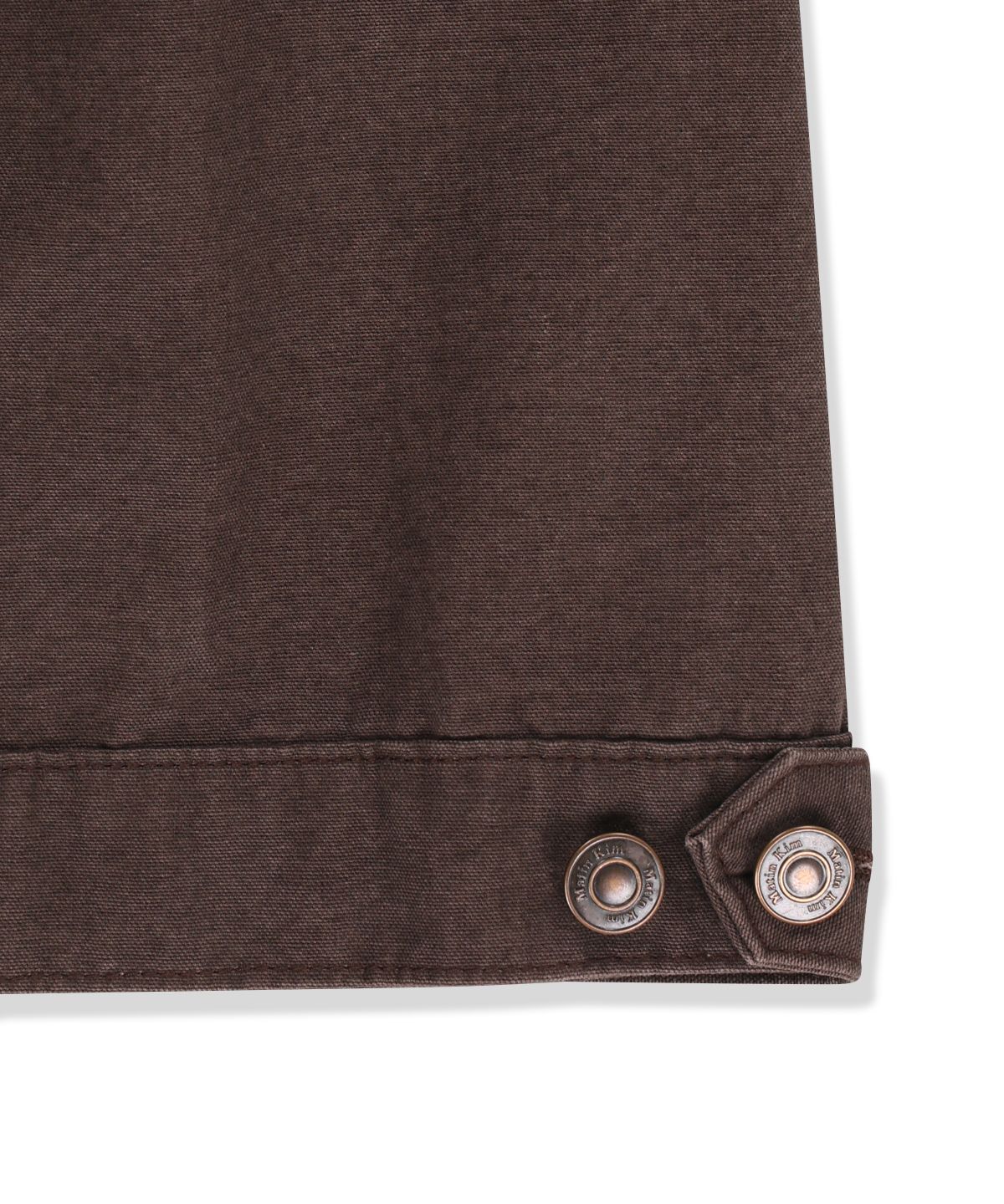 마뗑킴(MATIN KIM) VINTAGE POCKET MIDI SKIRT IN BROWN