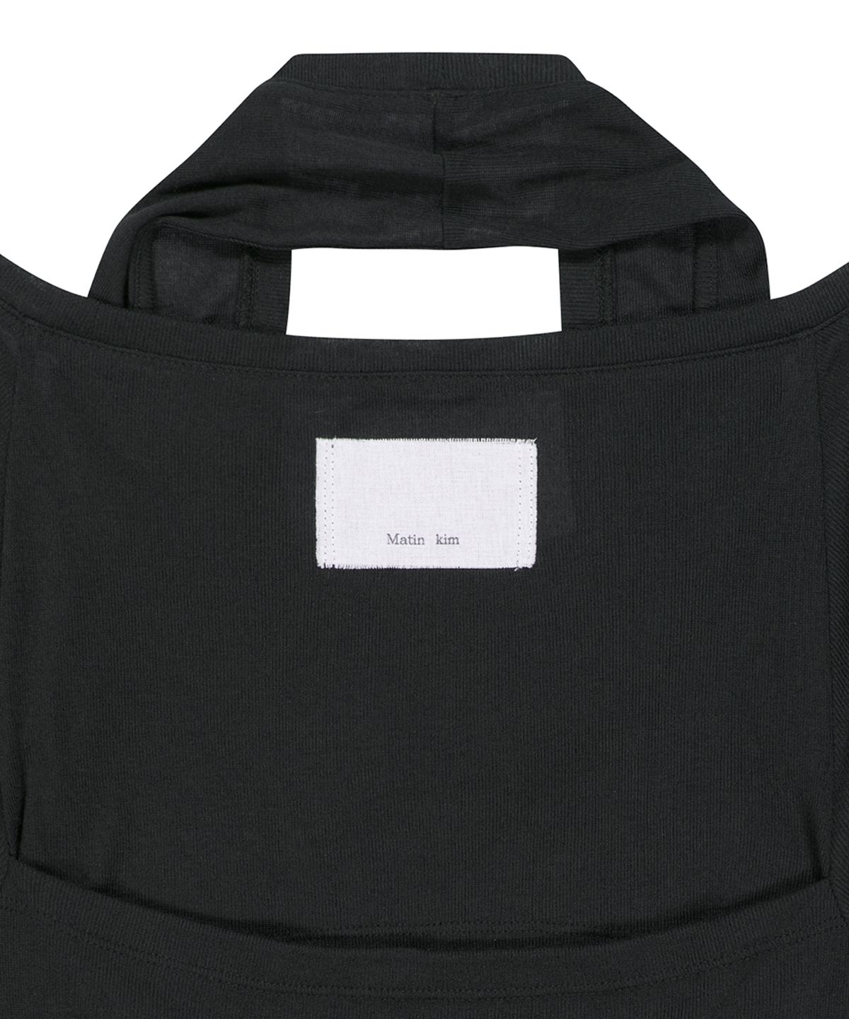 마뗑킴(MATIN KIM) TWO WAY LAYERED JERSEY DRESS IN BLACK