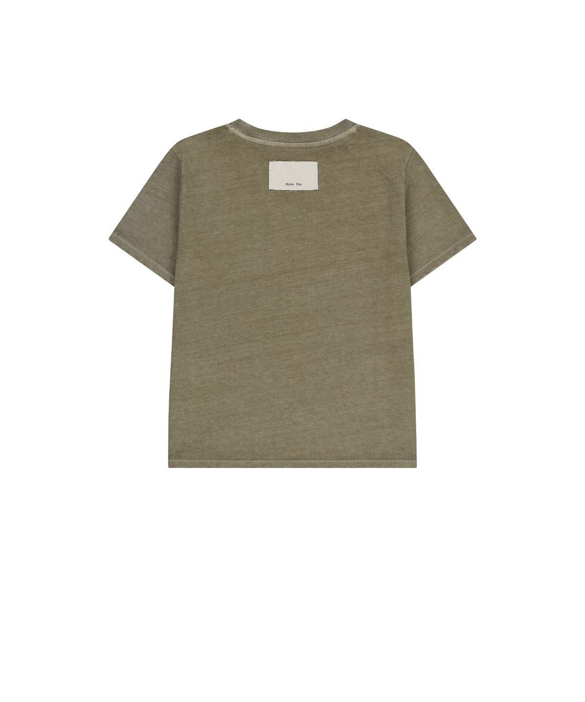 마뗑킴(MATIN KIM) WASHED LOGO FULL PINTUCK TOP IN BEIGE