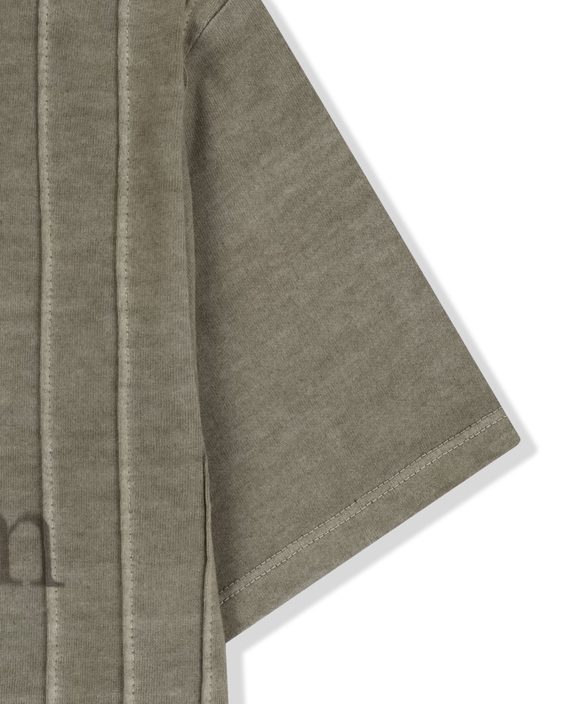 마뗑킴(MATIN KIM) WASHED LOGO FULL PINTUCK TOP IN BEIGE