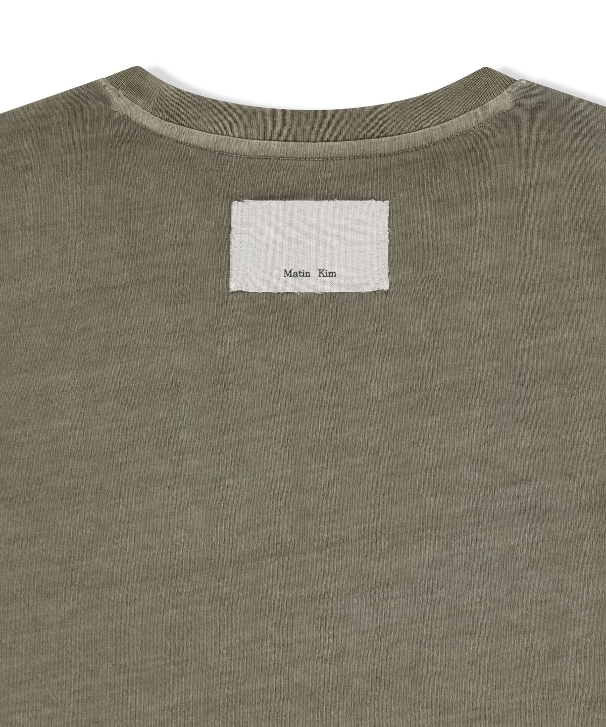 마뗑킴(MATIN KIM) WASHED LOGO FULL PINTUCK TOP IN BEIGE