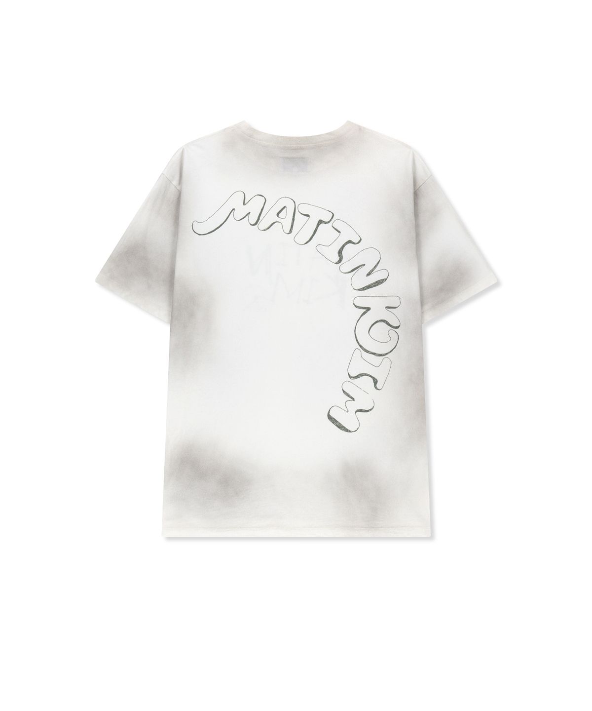 마뗑킴(MATIN KIM) VINTAGE GRAFFITI LOGO TOP IN WHITE