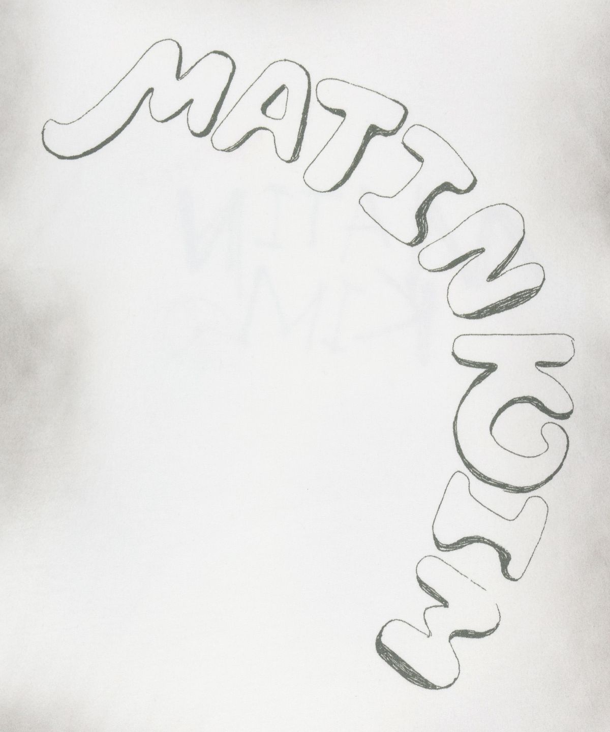 마뗑킴(MATIN KIM) VINTAGE GRAFFITI LOGO TOP IN WHITE