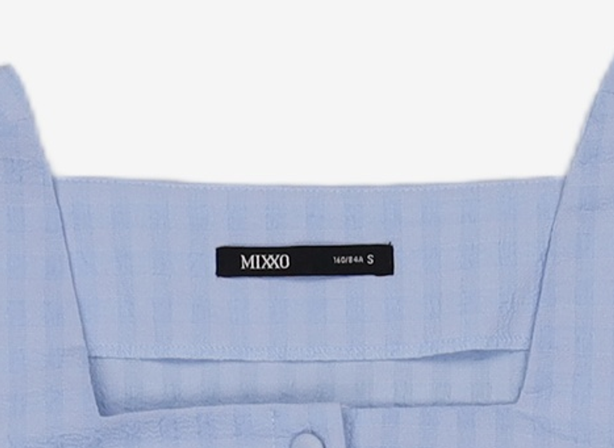 미쏘(MIXXO) [리오더]BLC423G 리오더 스퀘어넥 크롭 블라우스 MIWBWC52QG S
