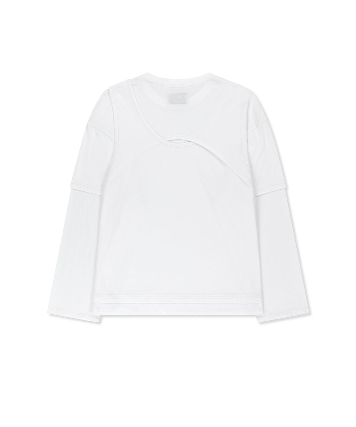 마뗑킴(MATIN KIM) CROSS BACK LAYERED TOP IN WHITE