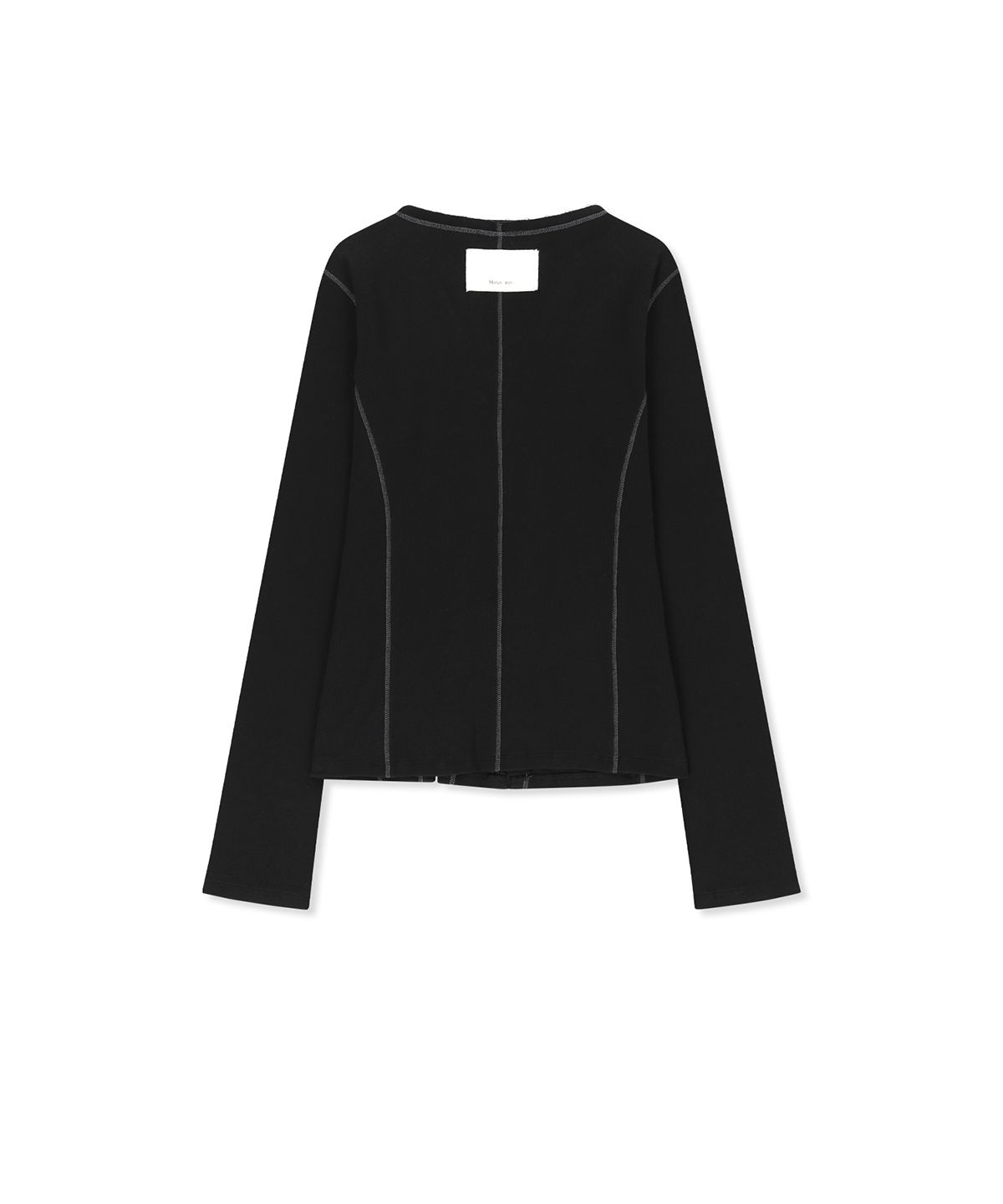 마뗑킴(MATIN KIM) MULTI STYLING HOOK DETAIL SLIM TOP IN BLACK