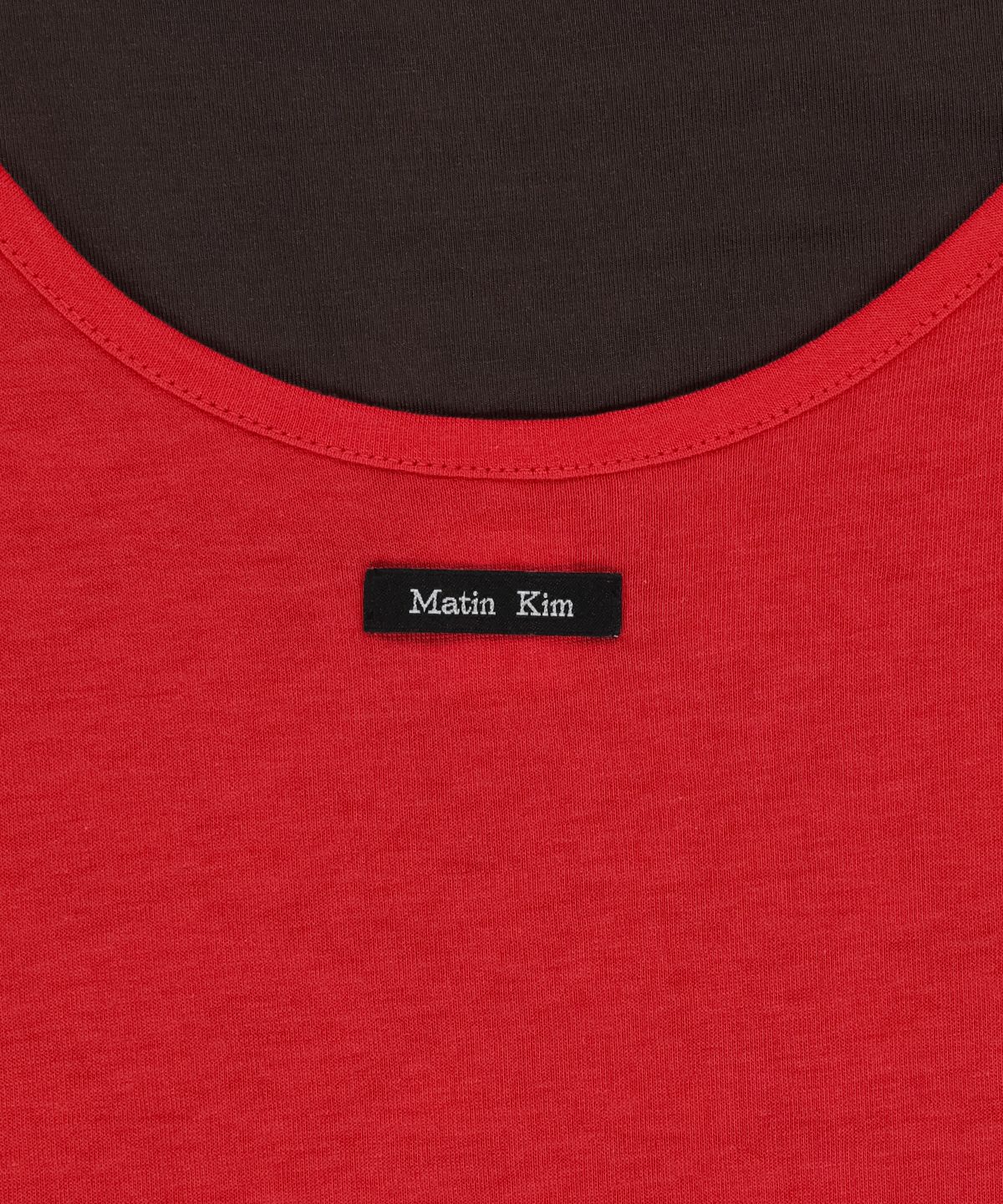 마뗑킴(MATIN KIM) TRIPLE LAYERED MULTI WAY TOP IN RED
