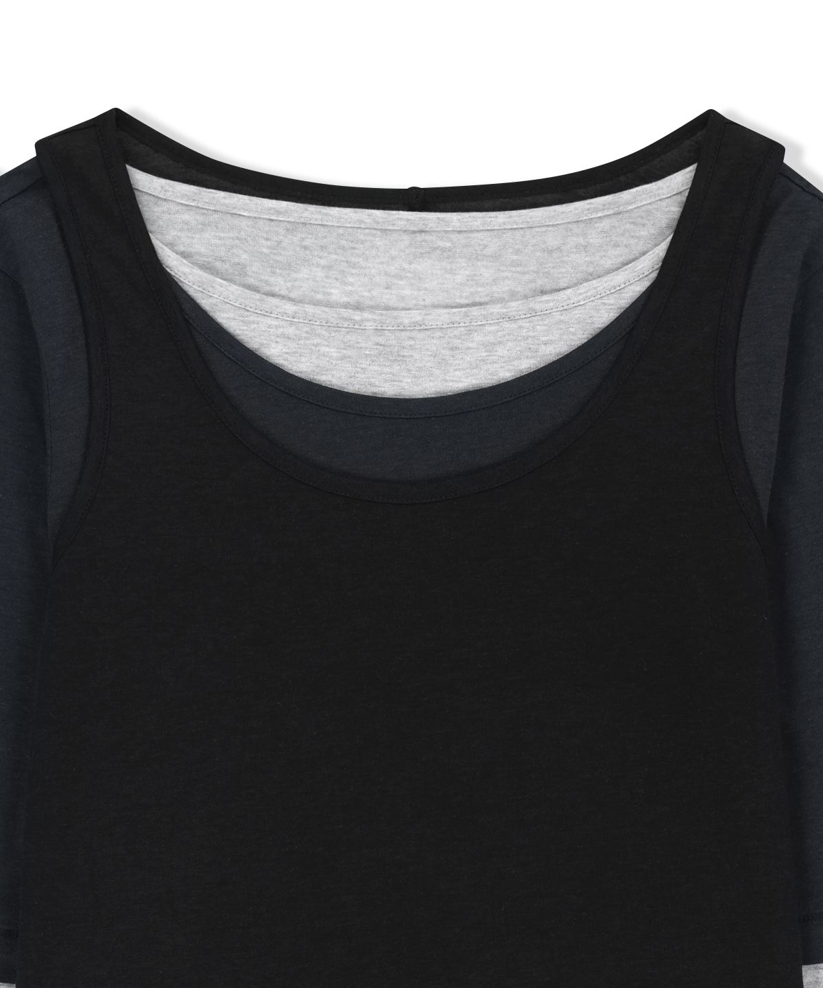 마뗑킴(MATIN KIM) TRIPLE LAYERED MULTI WAY TOP IN NAVY