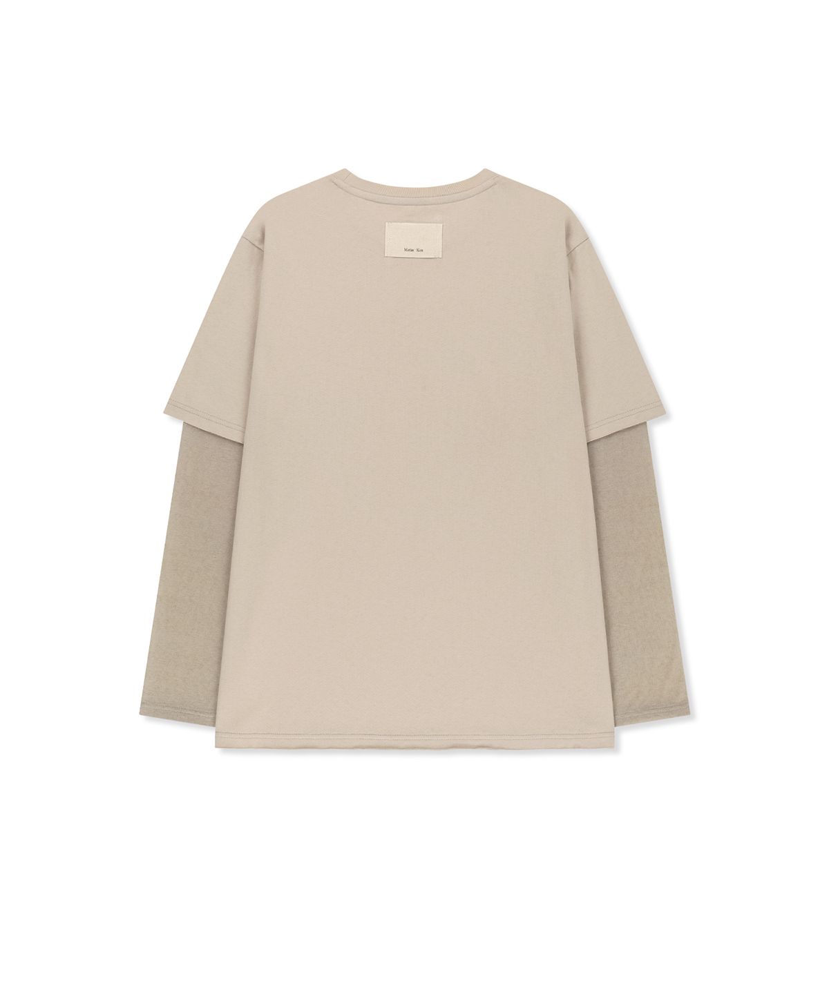 마뗑킴(MATIN KIM) GRAFFITI ARTWORK LAYERED TOP IN BEIGE