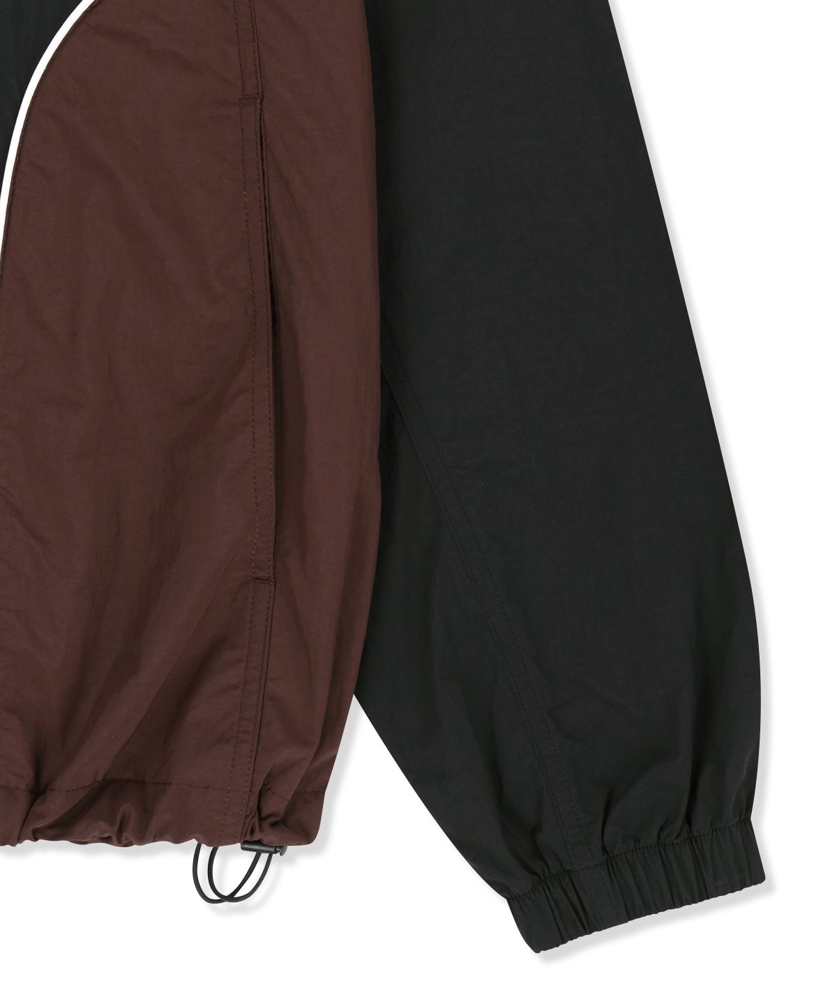 마뗑킴(MATIN KIM) CONTRAST TRIM TRACK ZIP UP IN BLACK