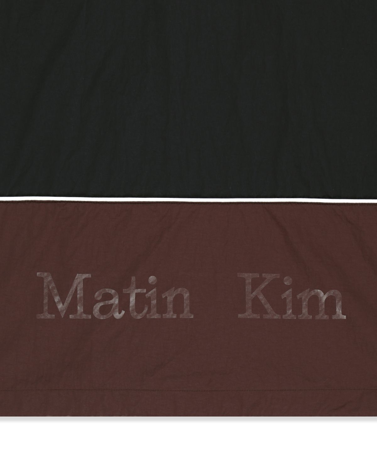 마뗑킴(MATIN KIM) CONTRAST TRIM TRACK ZIP UP IN BLACK