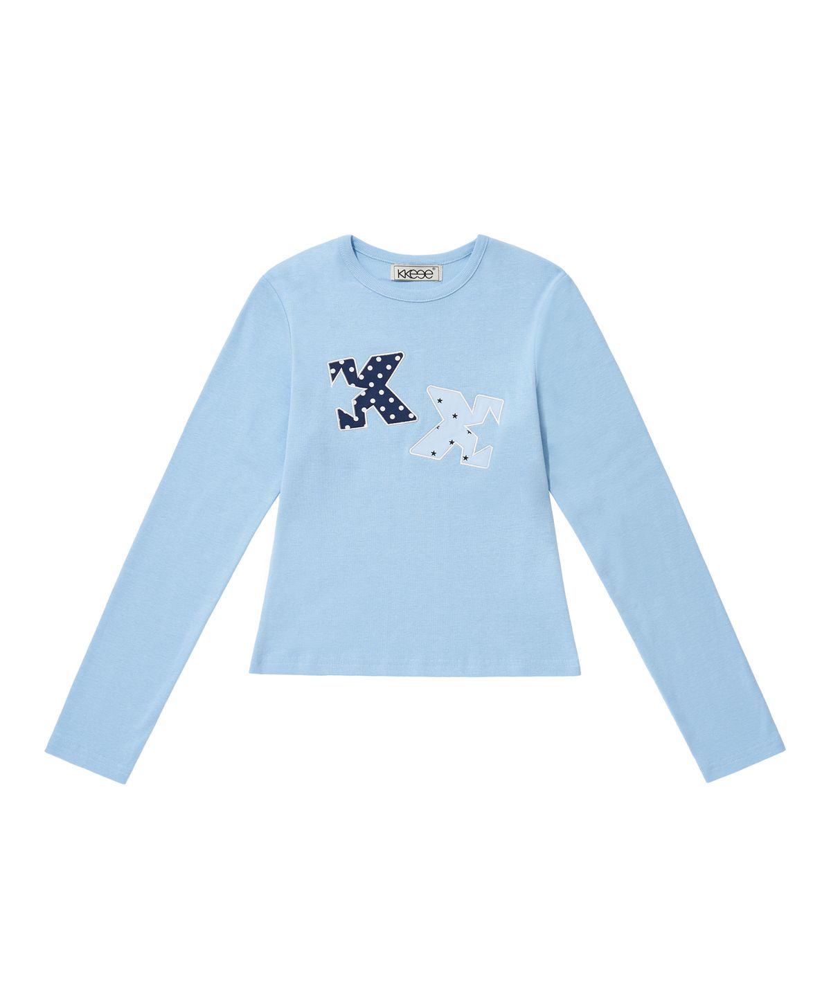 케이케이이이이(KKEEE) KK 도트 패치 코지 긴팔티(2color)