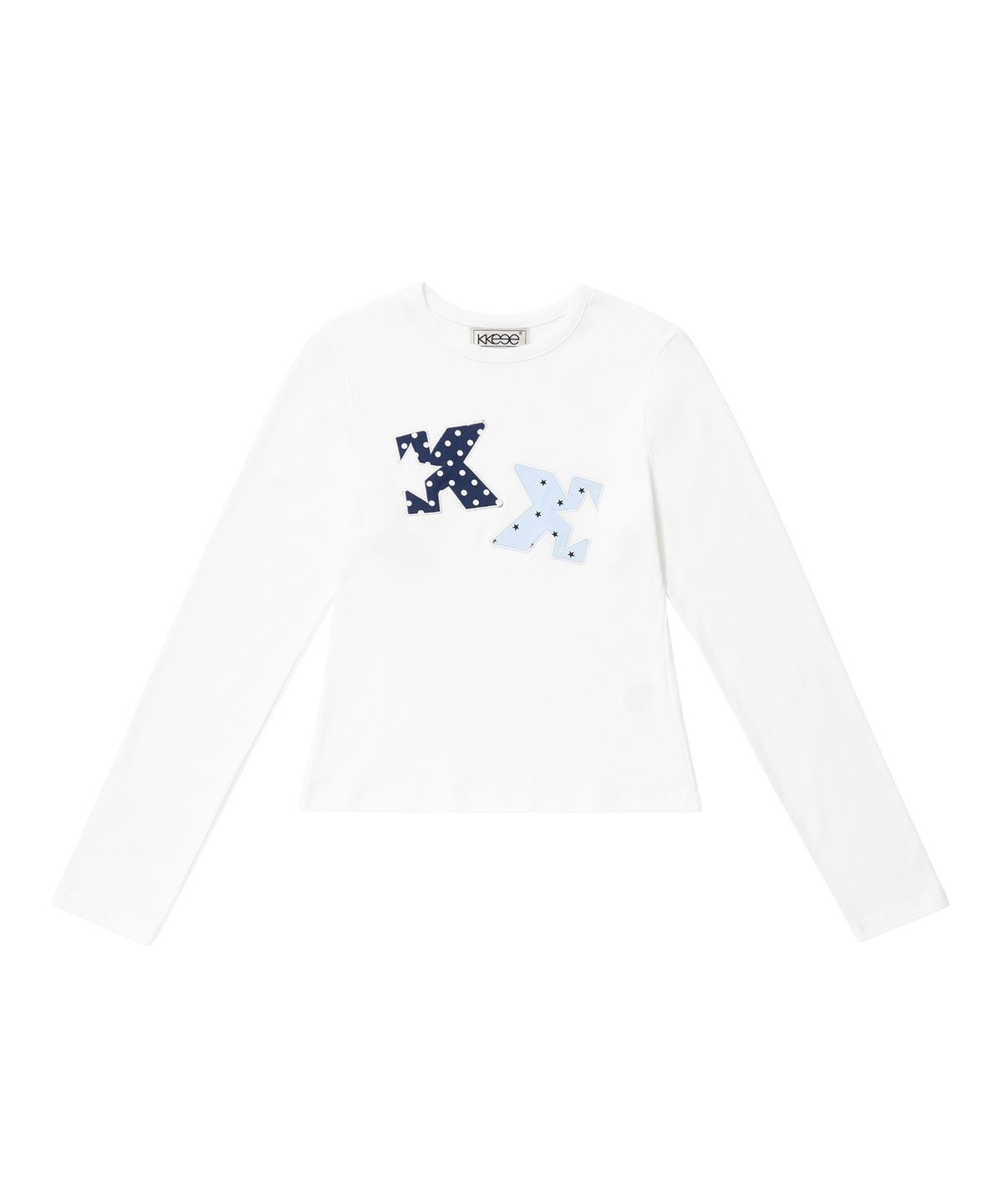 케이케이이이이(KKEEE) KK 도트 패치 코지 긴팔티(2color)