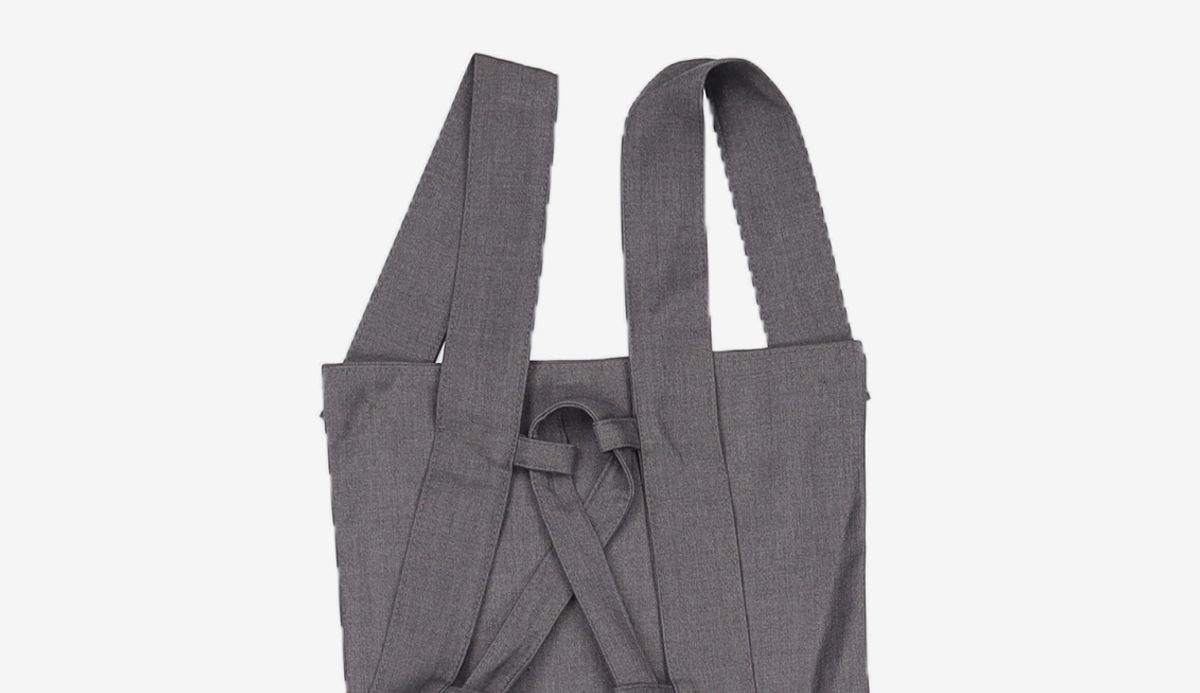 뚜오미오(TUOMIO) APRON-LIKE MINI DRESS [CHARCOAL] S