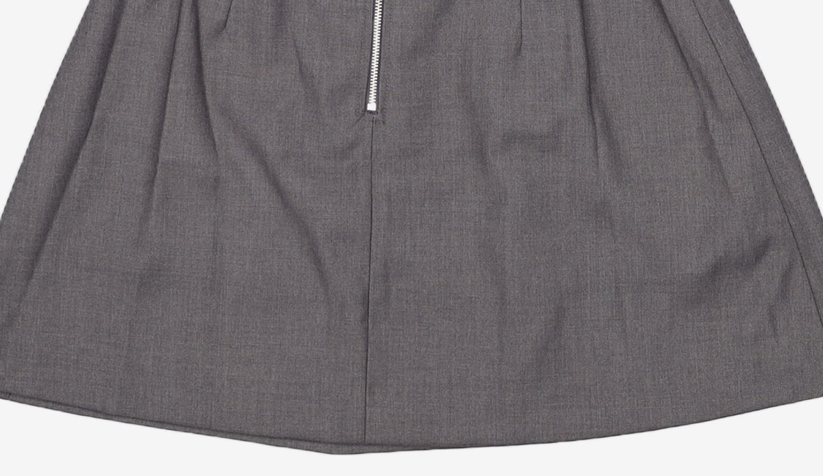 뚜오미오(TUOMIO) APRON-LIKE MINI DRESS [CHARCOAL] S