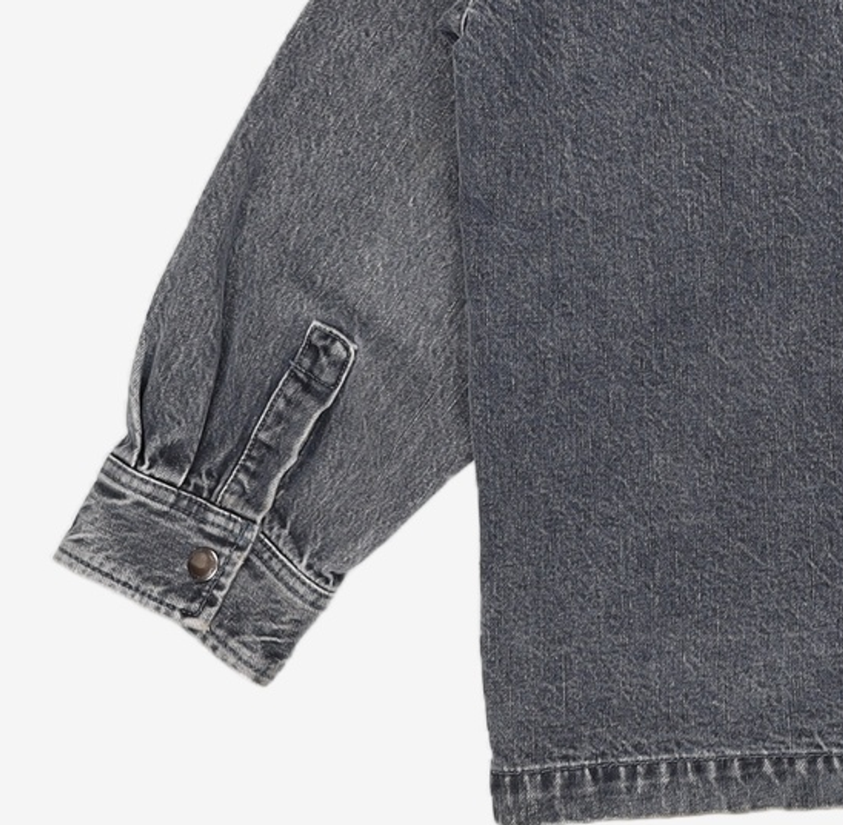 커스텀멜로우(CUSTOMELLOW) raglan sleeve denim overshirt_CWSAM22153GYX M