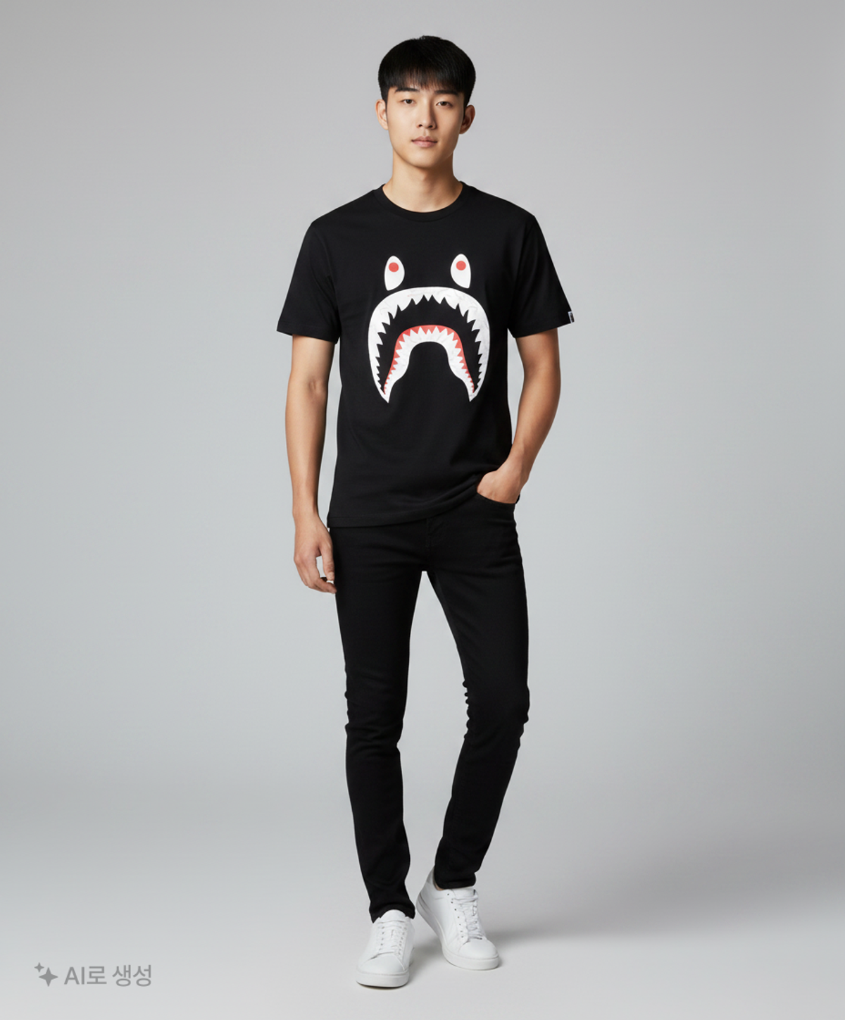 베이프(BAPE) 반소매 티셔츠 L