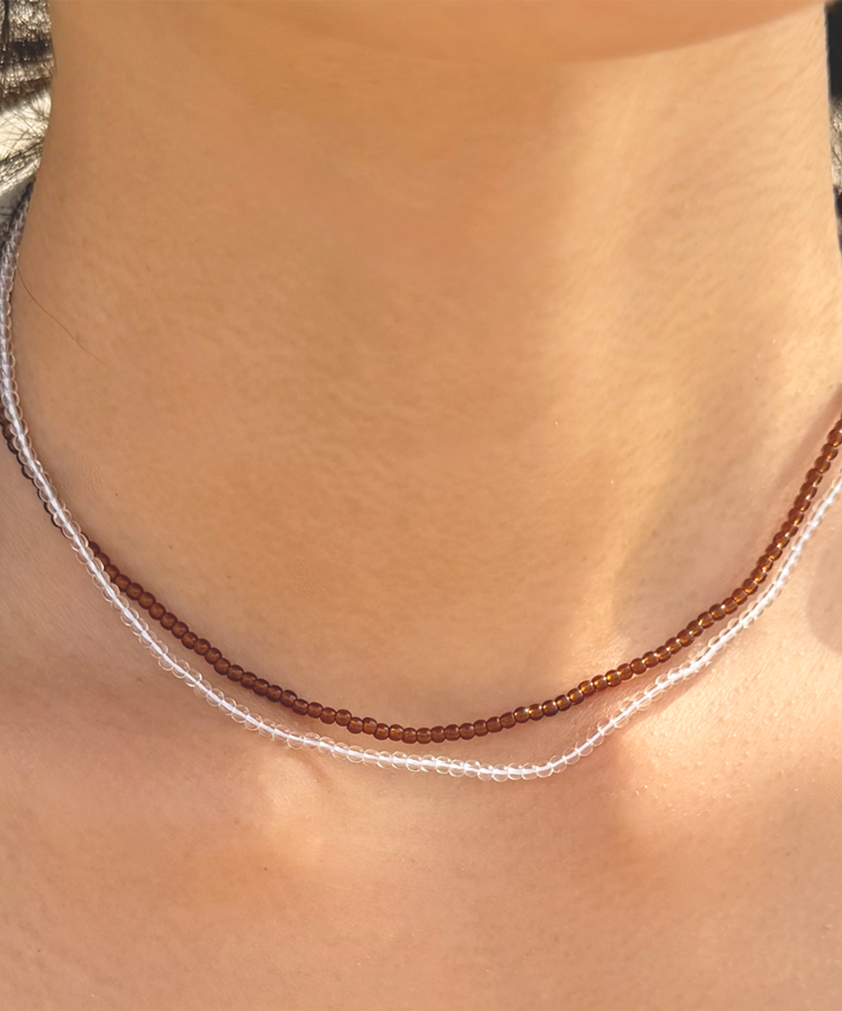 어빗모어(ABITMOR) Crystal beads necklace