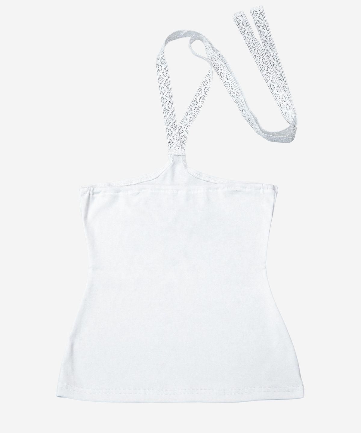 달링유어배드(DARLING, YOU'RE BAD) Lace Fan Halter Top #White(白)