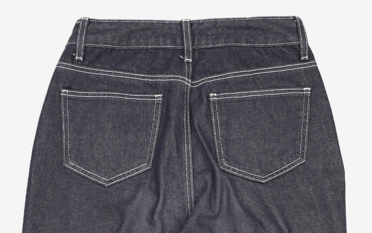 미쏘(MIXXO) 논페이드 데님 슬랙스_MIWTJD923J 28