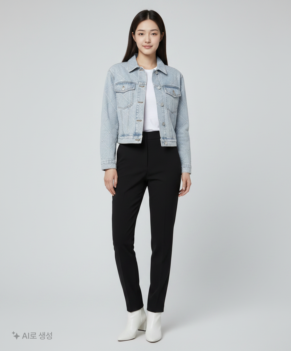칼 라거펠트(KARL LAGERFELD) 데님/트러커 재킷 90