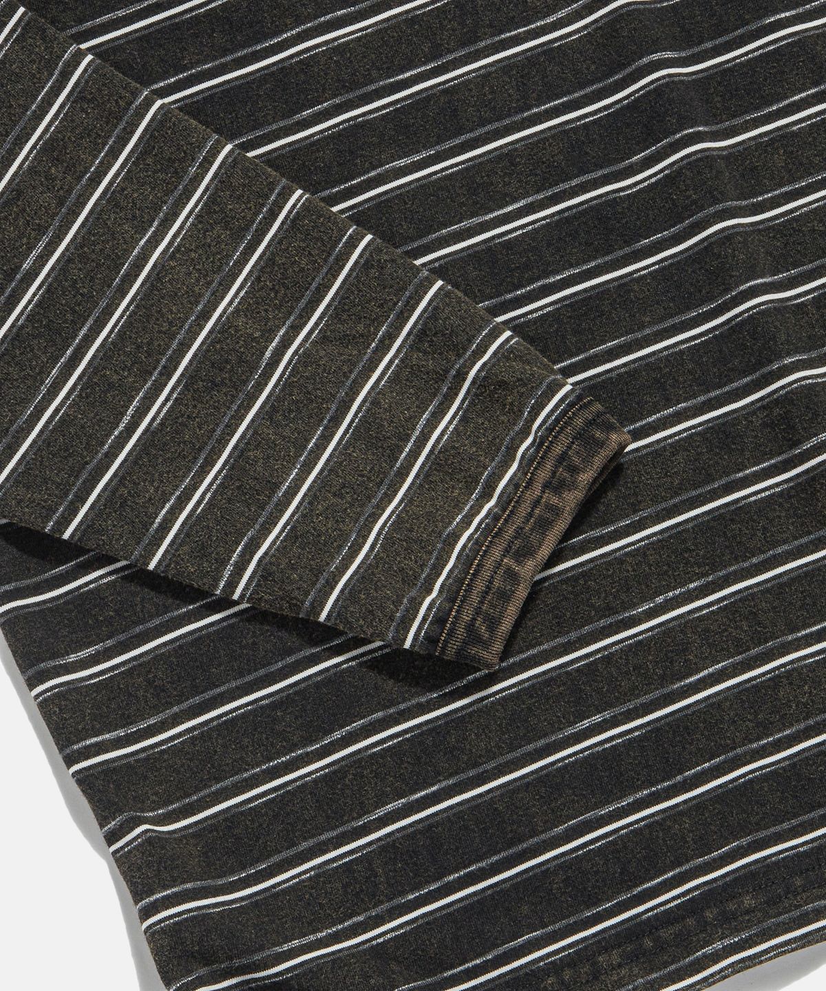 에스피오나지(ESPIONAGE) Vintage Washed Border L/S Tee Black