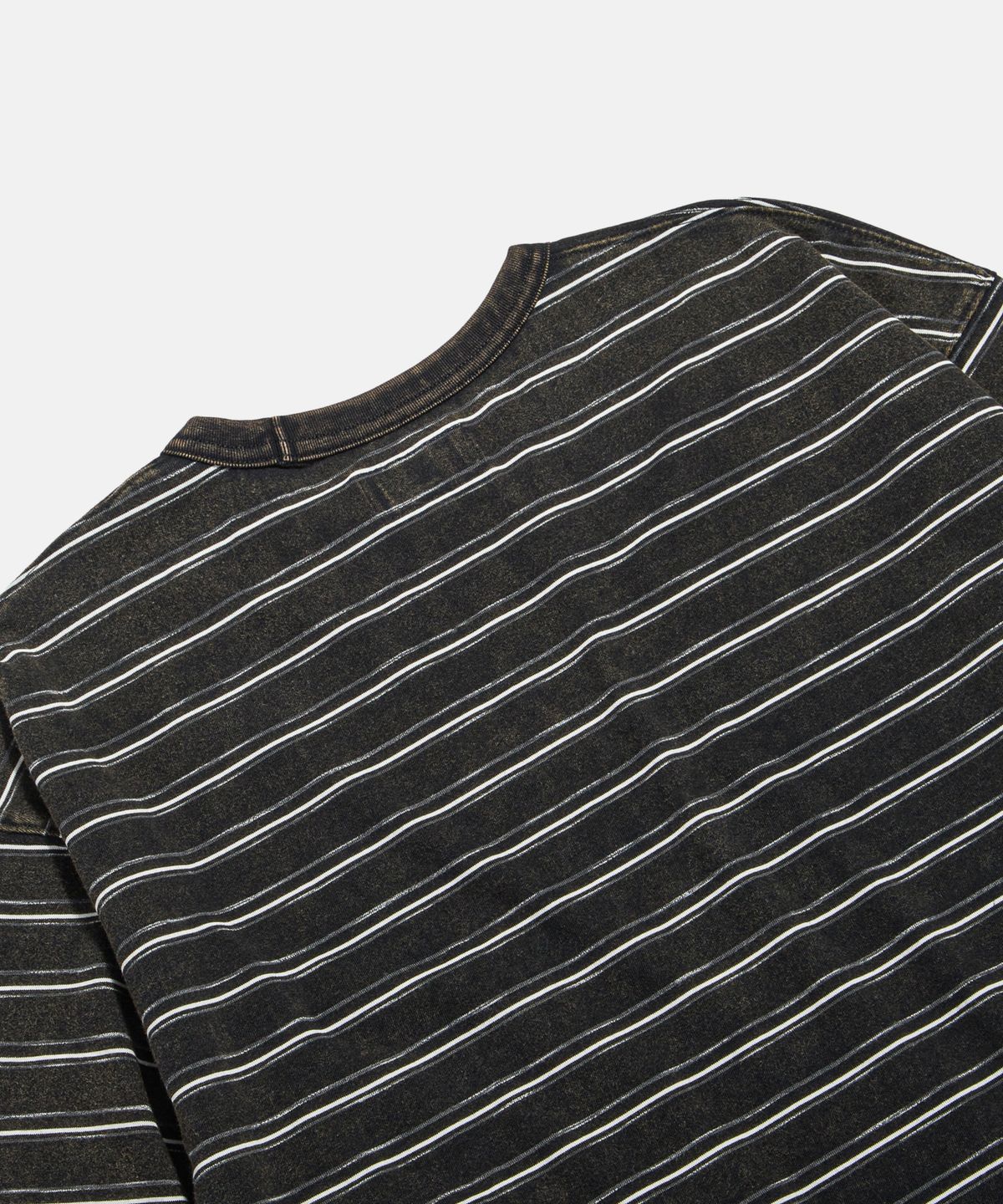 에스피오나지(ESPIONAGE) Vintage Washed Border L/S Tee Black