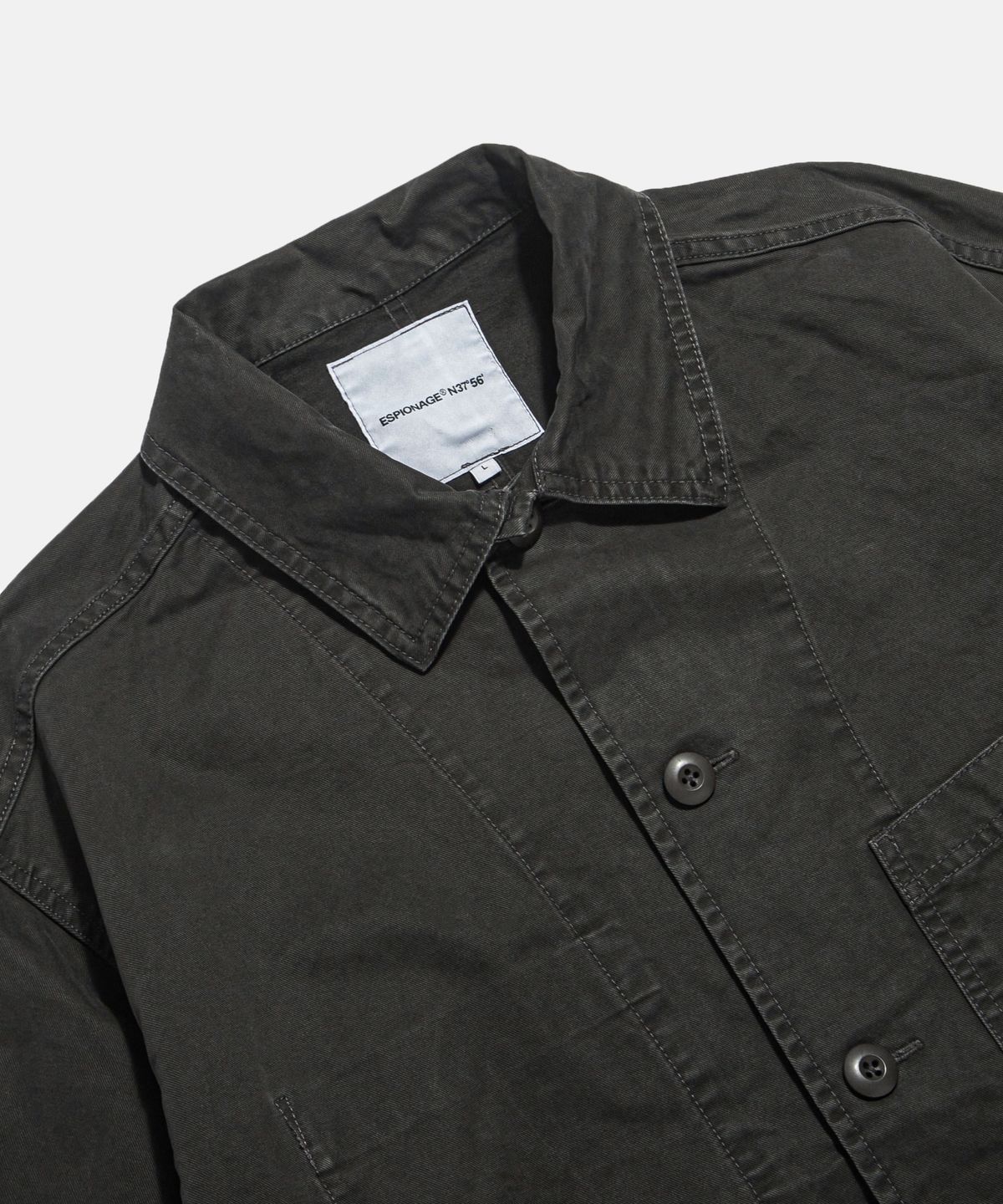 에스피오나지(ESPIONAGE) French Wide Work Jacket (Moleskin) Dark Grey