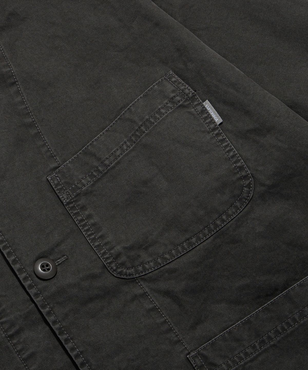 에스피오나지(ESPIONAGE) French Wide Work Jacket (Moleskin) Dark Grey