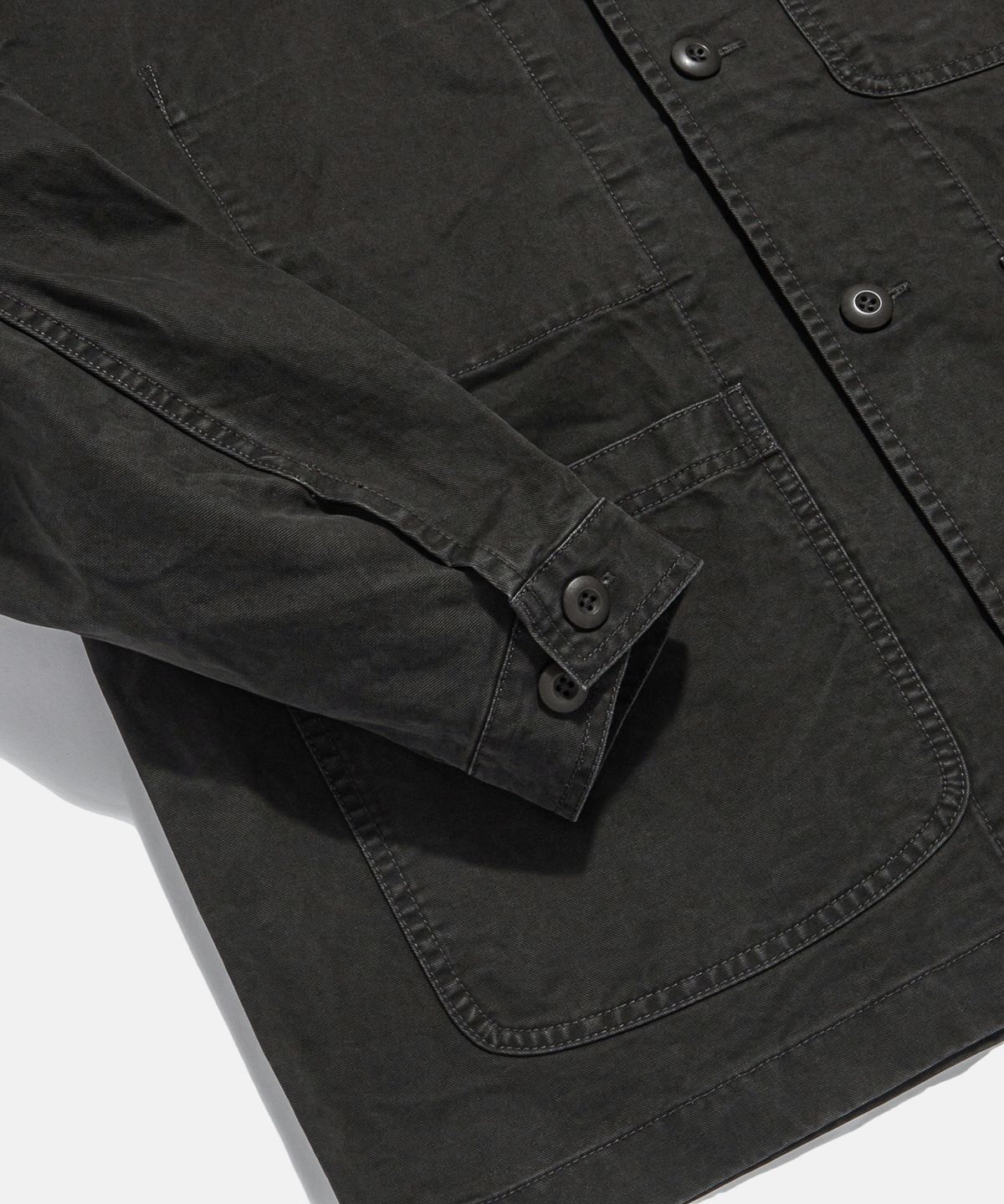 에스피오나지(ESPIONAGE) French Wide Work Jacket (Moleskin) Dark Grey