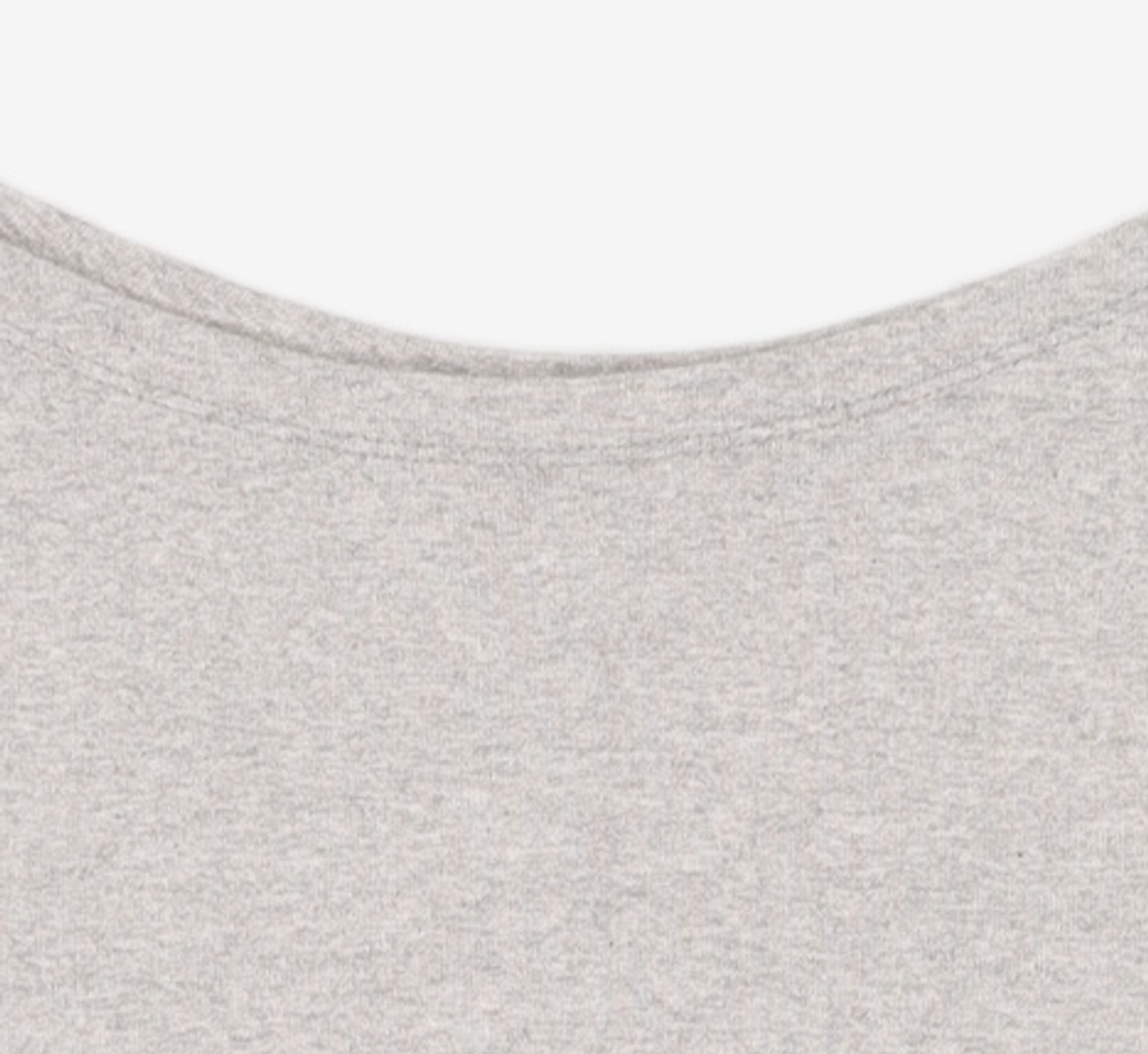 비뮤즈맨션(BEMUSE MANSION) Boat neck ribbed top - Melange gray 34