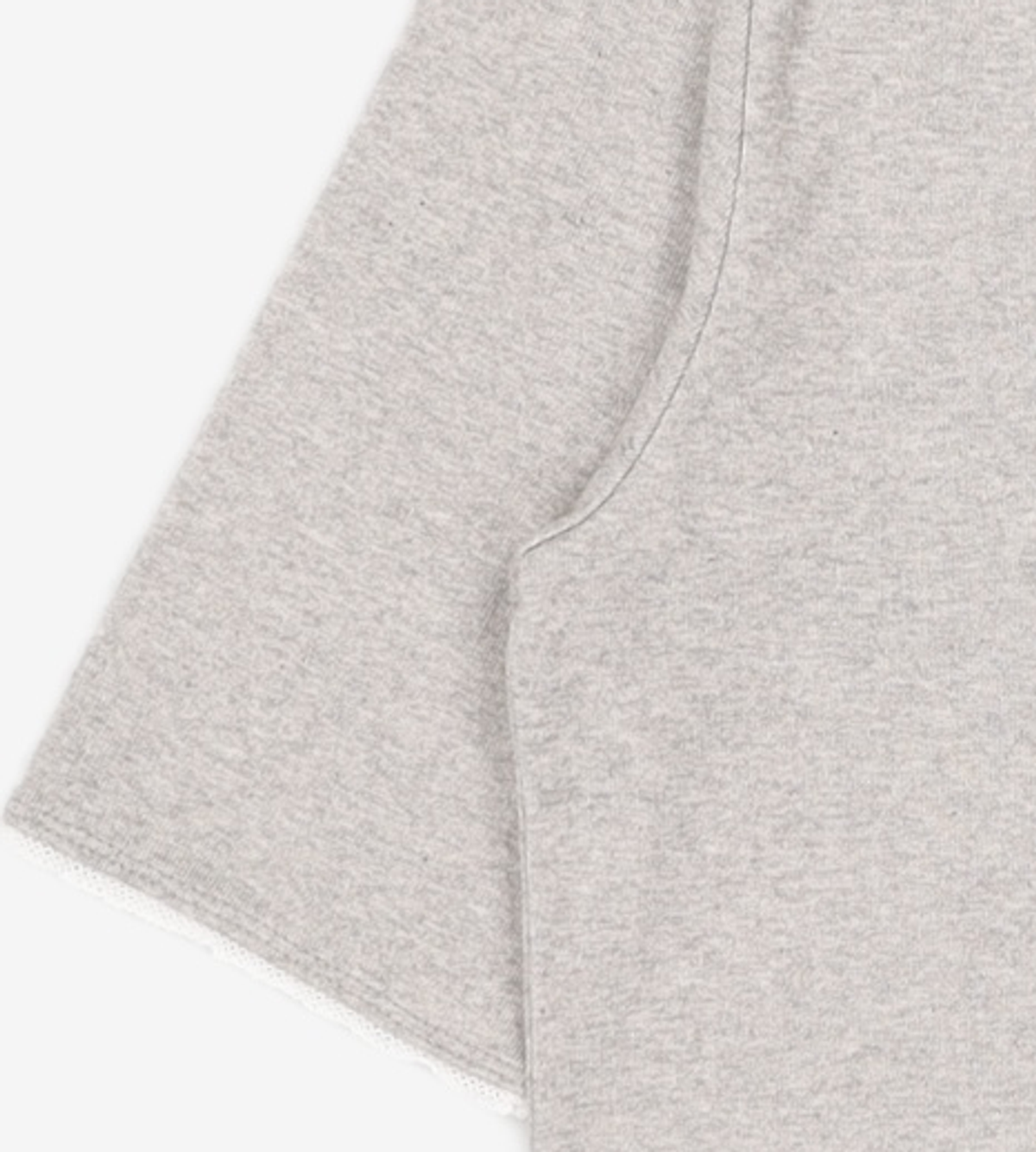 비뮤즈맨션(BEMUSE MANSION) Boat neck ribbed top - Melange gray 34