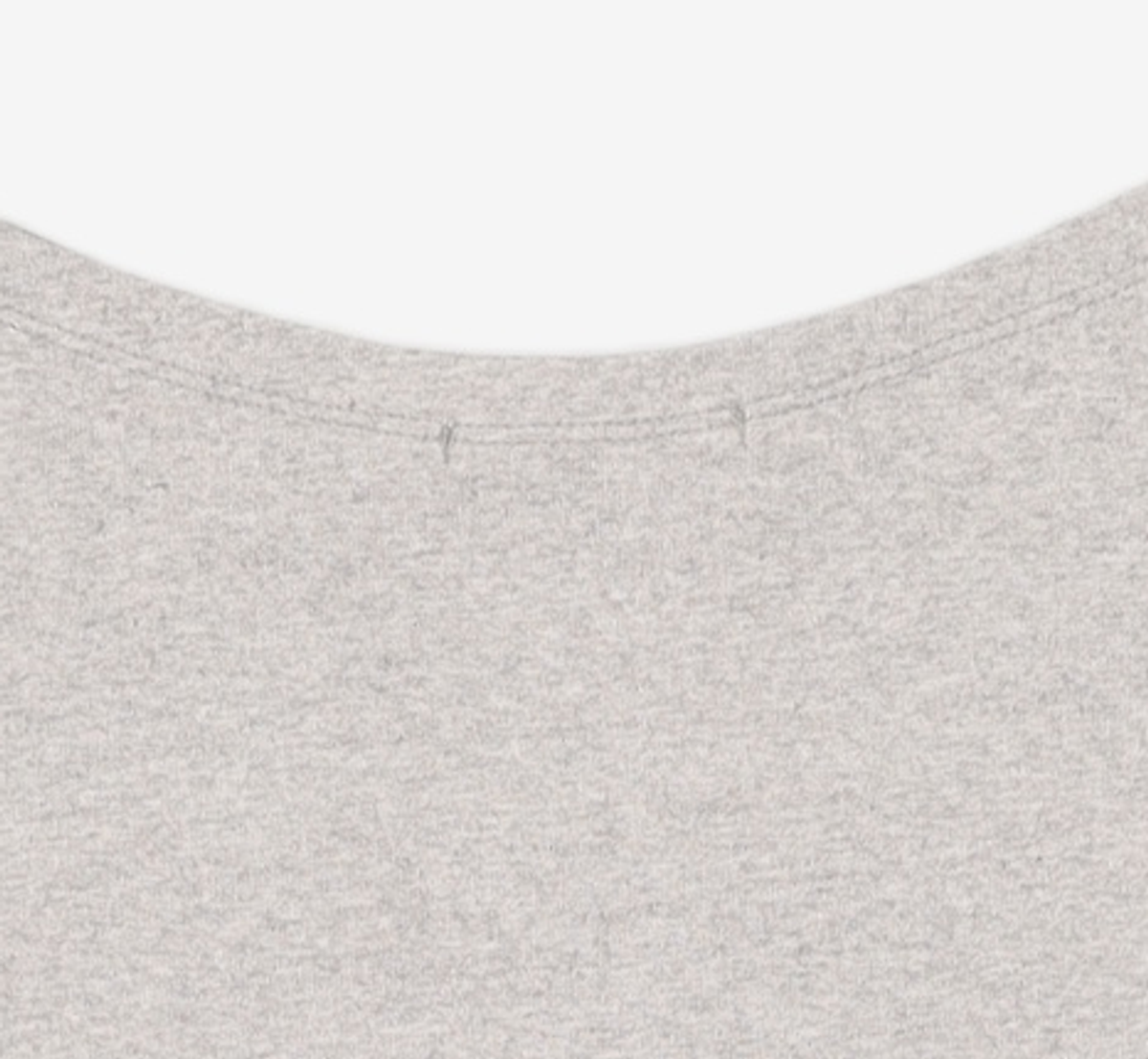 비뮤즈맨션(BEMUSE MANSION) Boat neck ribbed top - Melange gray 34