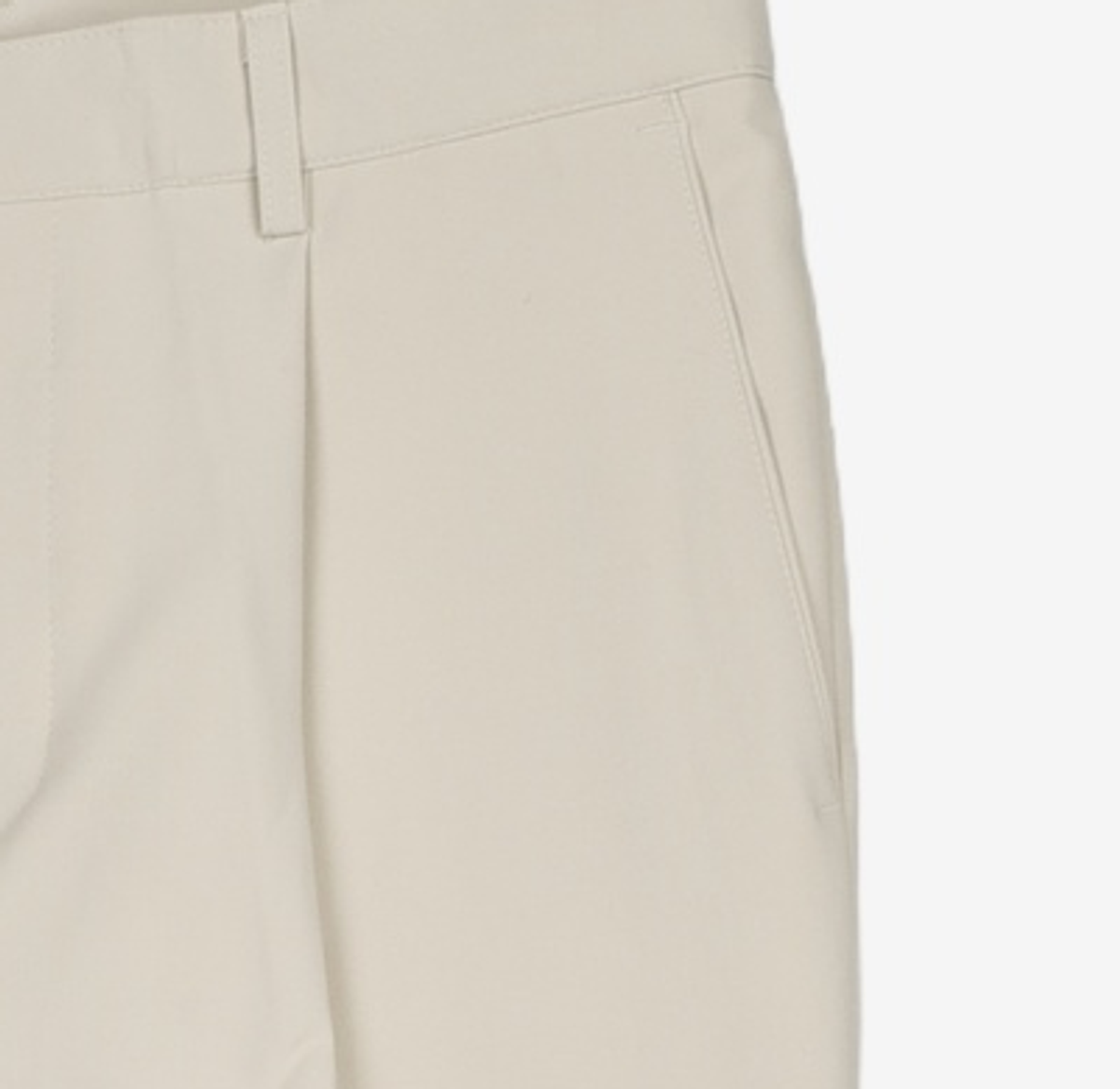 커스텀어클락(COSTUME O’CLOCK) 원턱 세미 부츠컷 슬랙스 라이트그레이 COOSPT198L.BEIGE 34