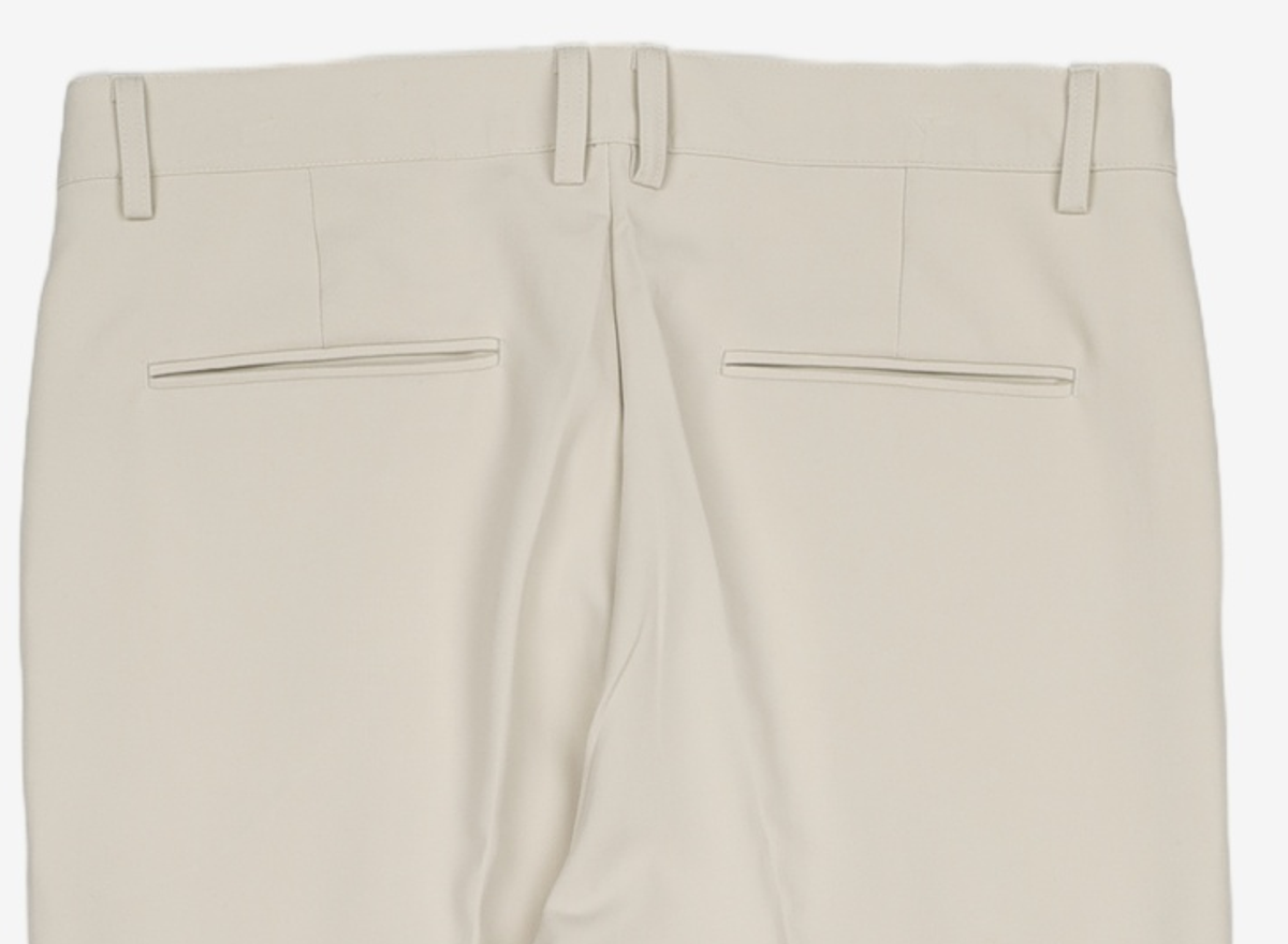 커스텀어클락(COSTUME O’CLOCK) 원턱 세미 부츠컷 슬랙스 라이트그레이 COOSPT198L.BEIGE 34