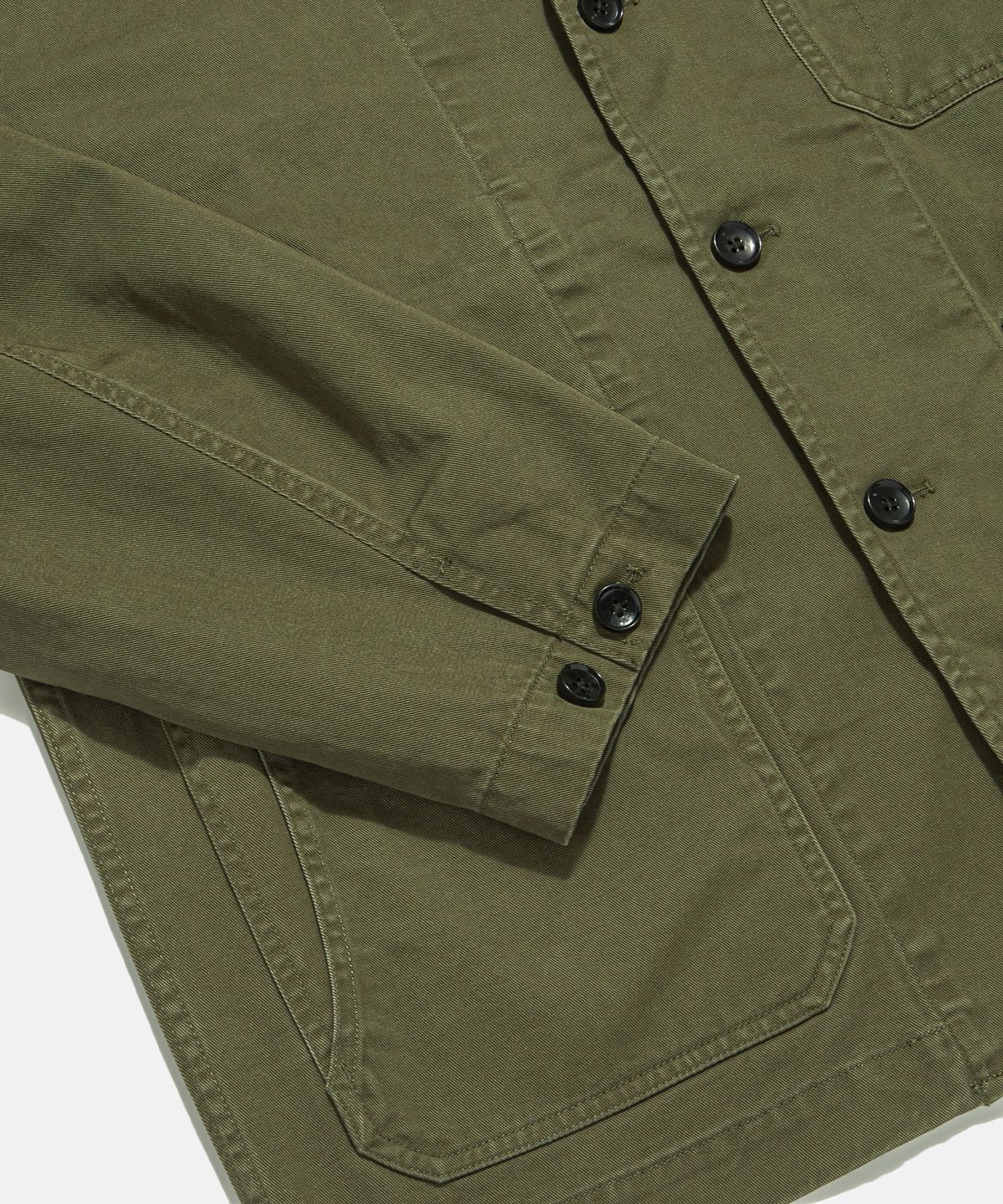 에스피오나지(ESPIONAGE) Cotton Notched Jacket Olive