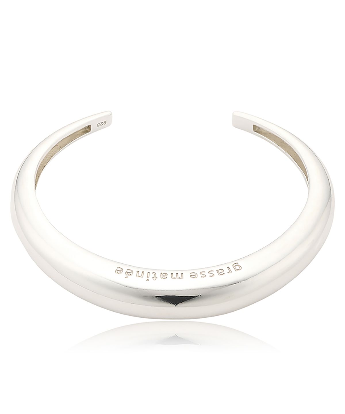 그라스마티네(GRASSE MATINEE) Slim Dome Cuff Bracelet Silver