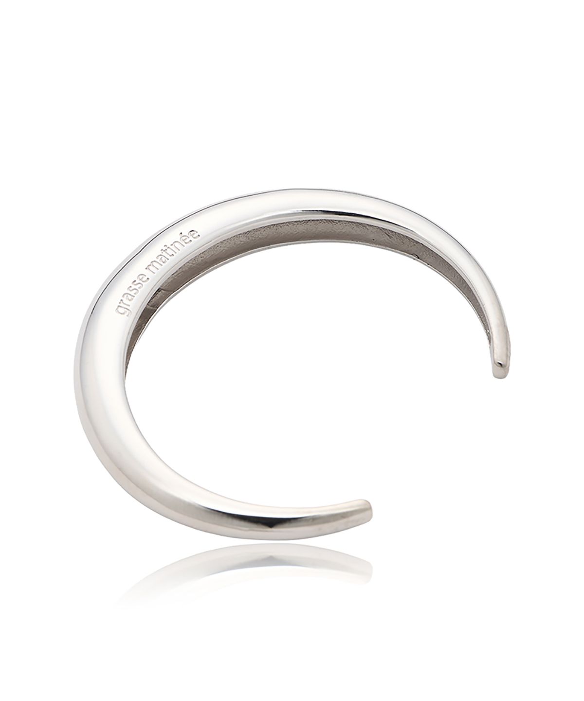 그라스마티네(GRASSE MATINEE) Slim Dome Cuff Bracelet Silver