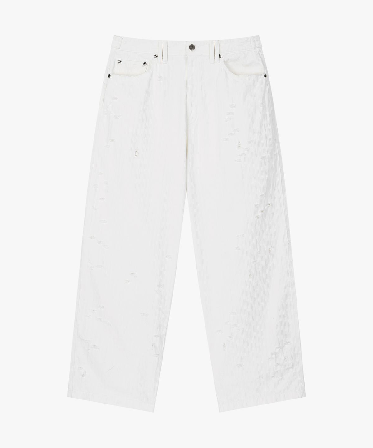 엔드릭스(EDLIX) Pierce Stripe Denim Pants (White)