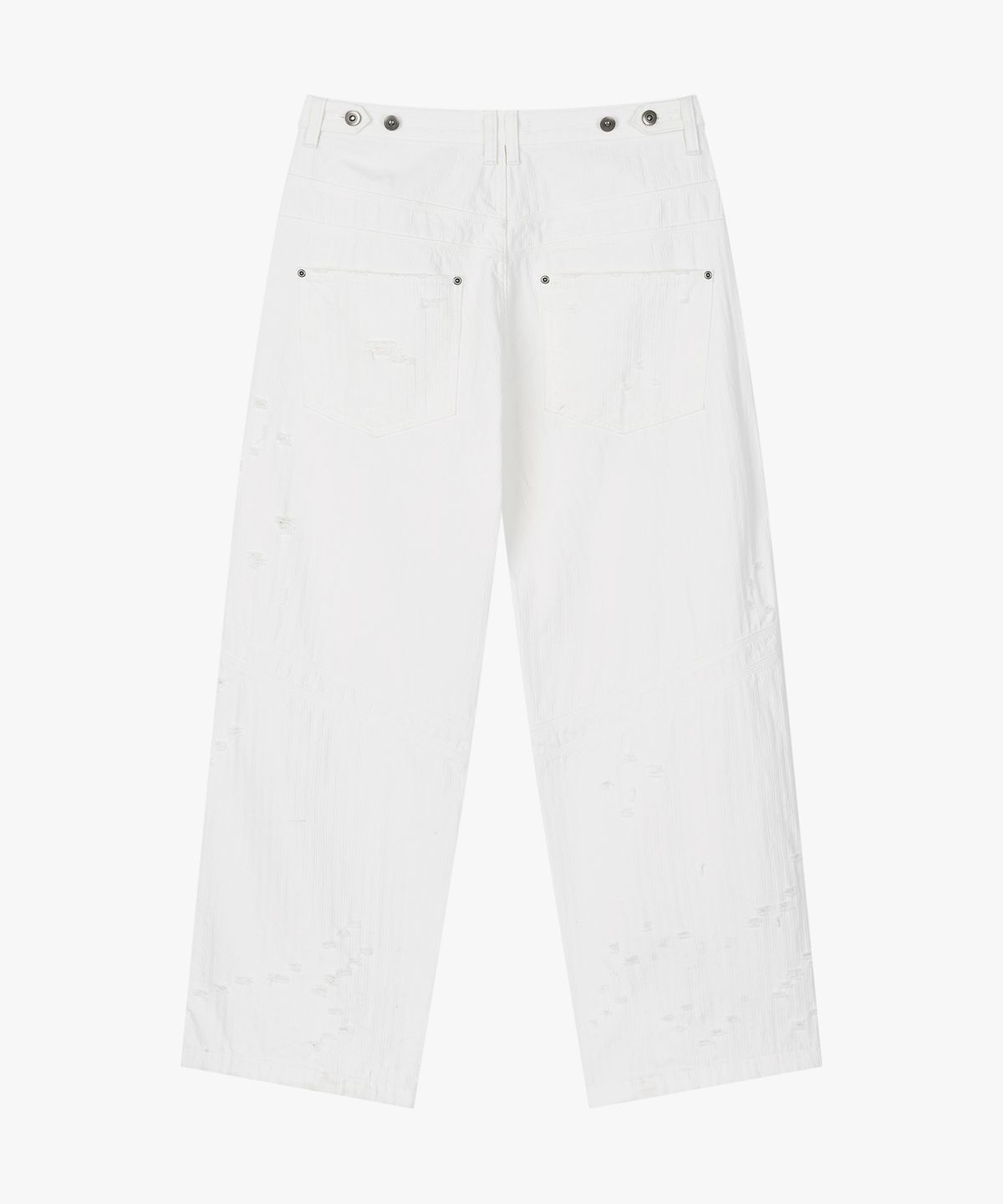 엔드릭스(EDLIX) Pierce Stripe Denim Pants (White)