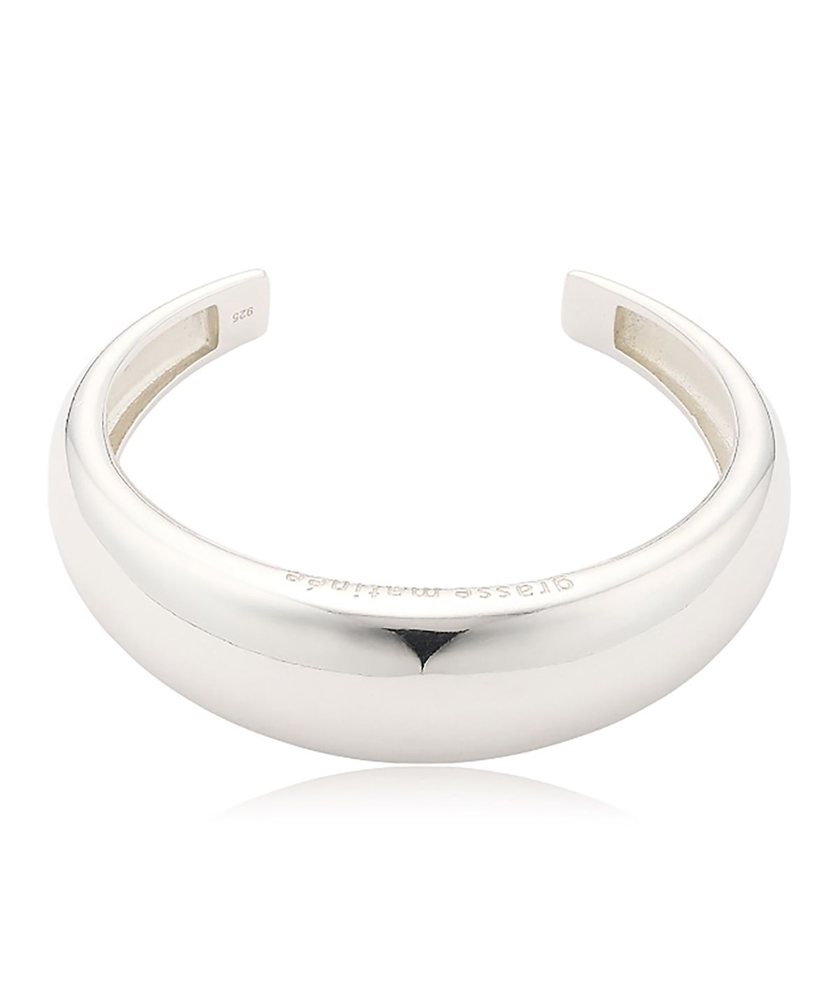 그라스마티네(GRASSE MATINEE) Bold Dome Cuff Bracelet Silver