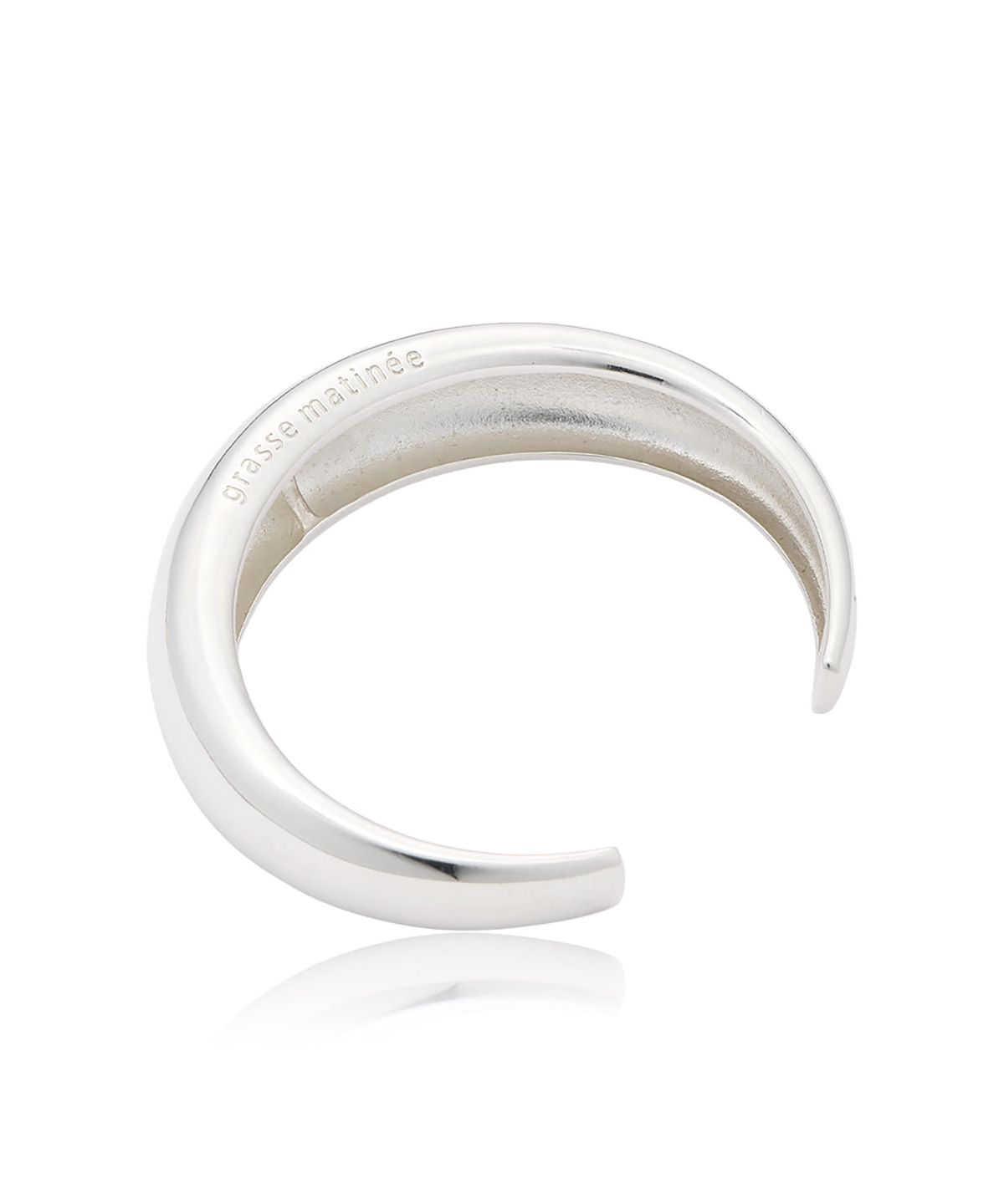 그라스마티네(GRASSE MATINEE) Bold Dome Cuff Bracelet Silver