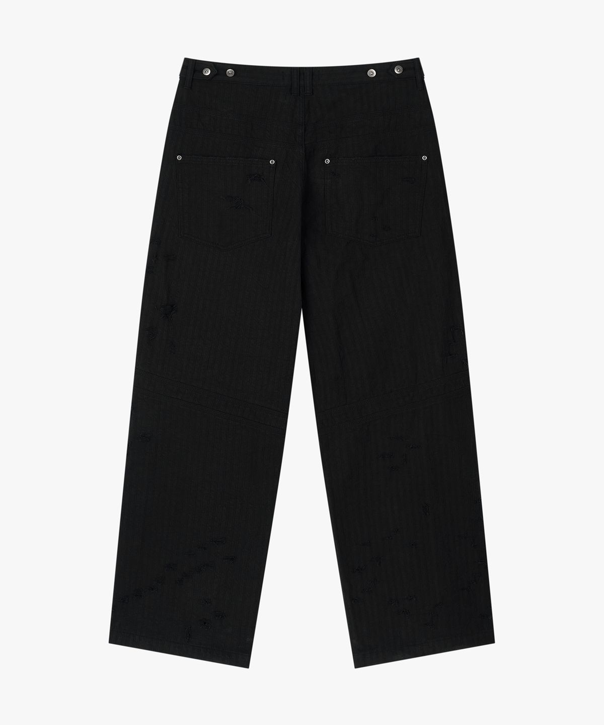 엔드릭스(EDLIX) Pierce Stripe Denim Pants (Black)