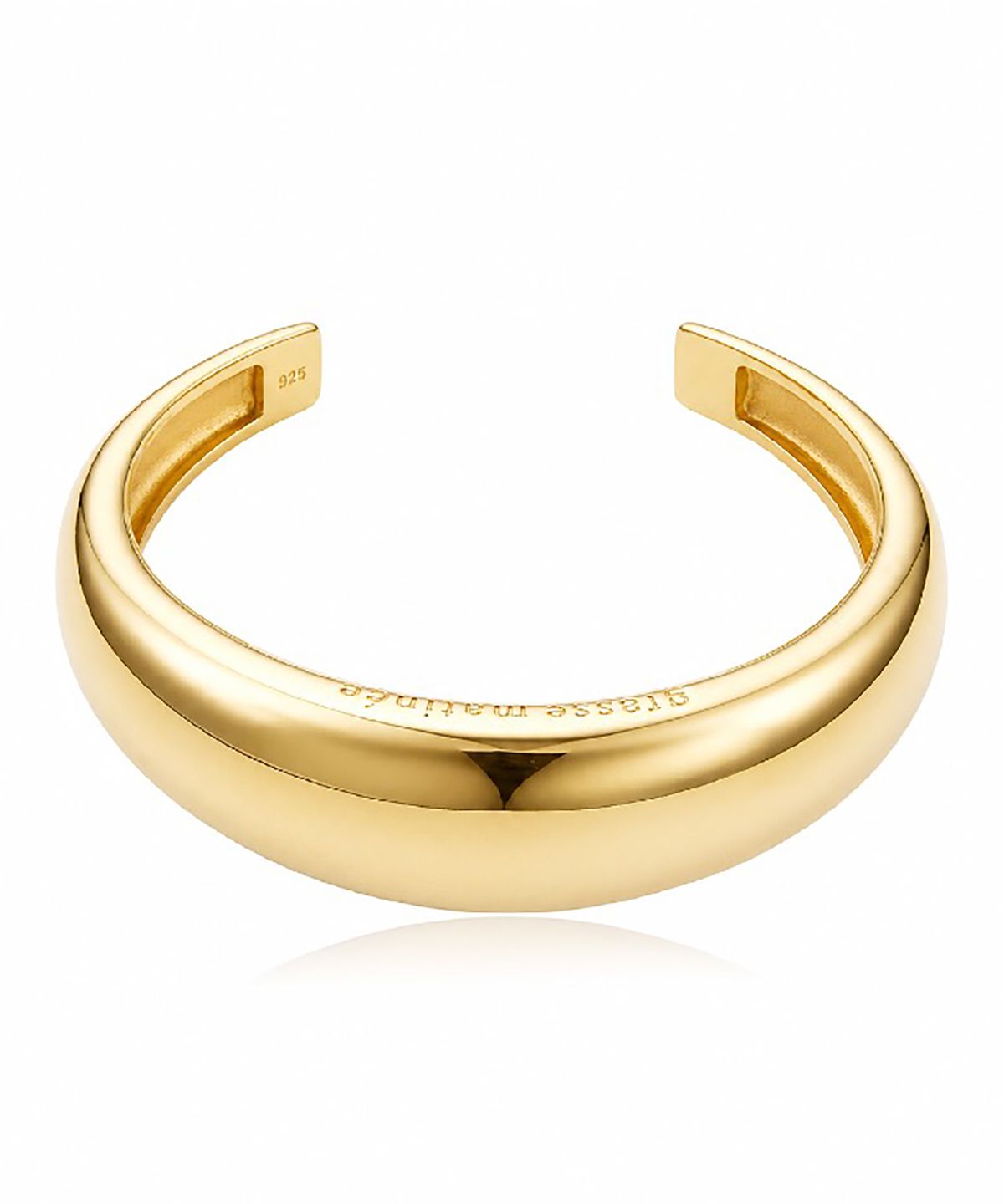 그라스마티네(GRASSE MATINEE) Bold Dome Cuff Bracelet Gold