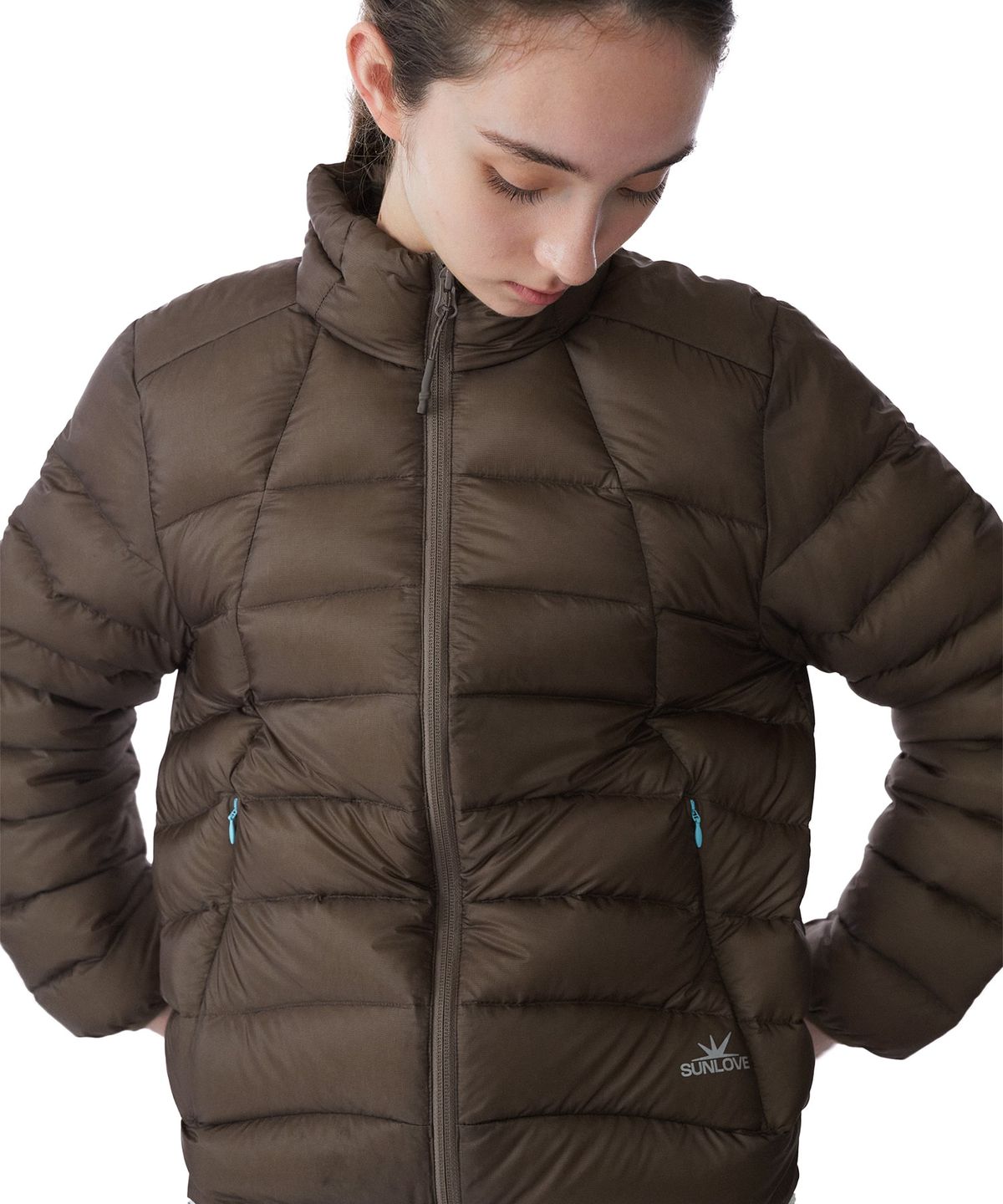 썬러브투어(SUNLOVETOUR) Fly Light Down Jacket Brown
