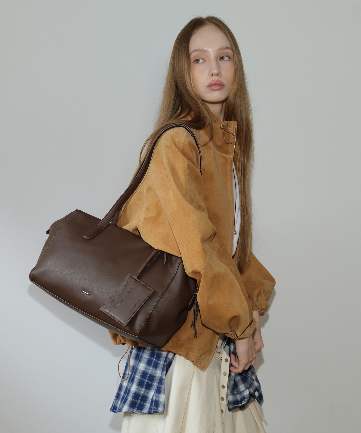 질바이질스튜어트(JILL BY JILLSTUART) [미아] 소프트 폴딩 숄더백 - 2colors