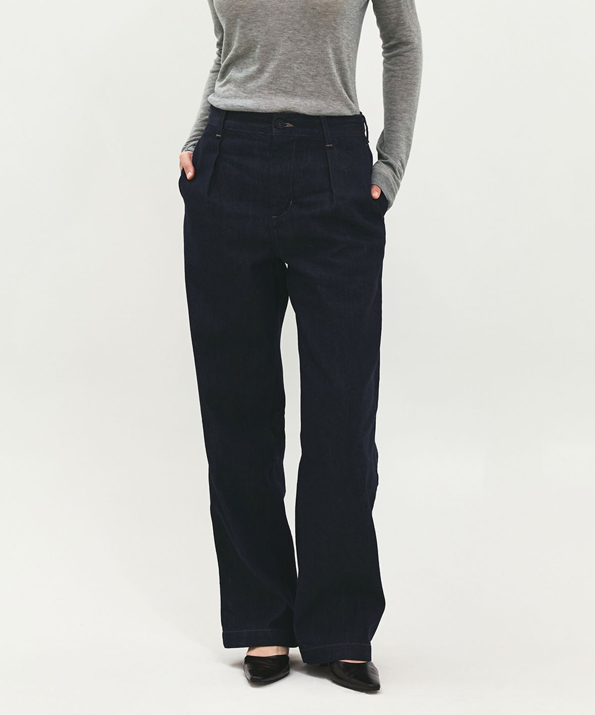 러프사이드 화이트라벨(ROUGH SIDE WHITE LABEL) Tacit Pants Indigo